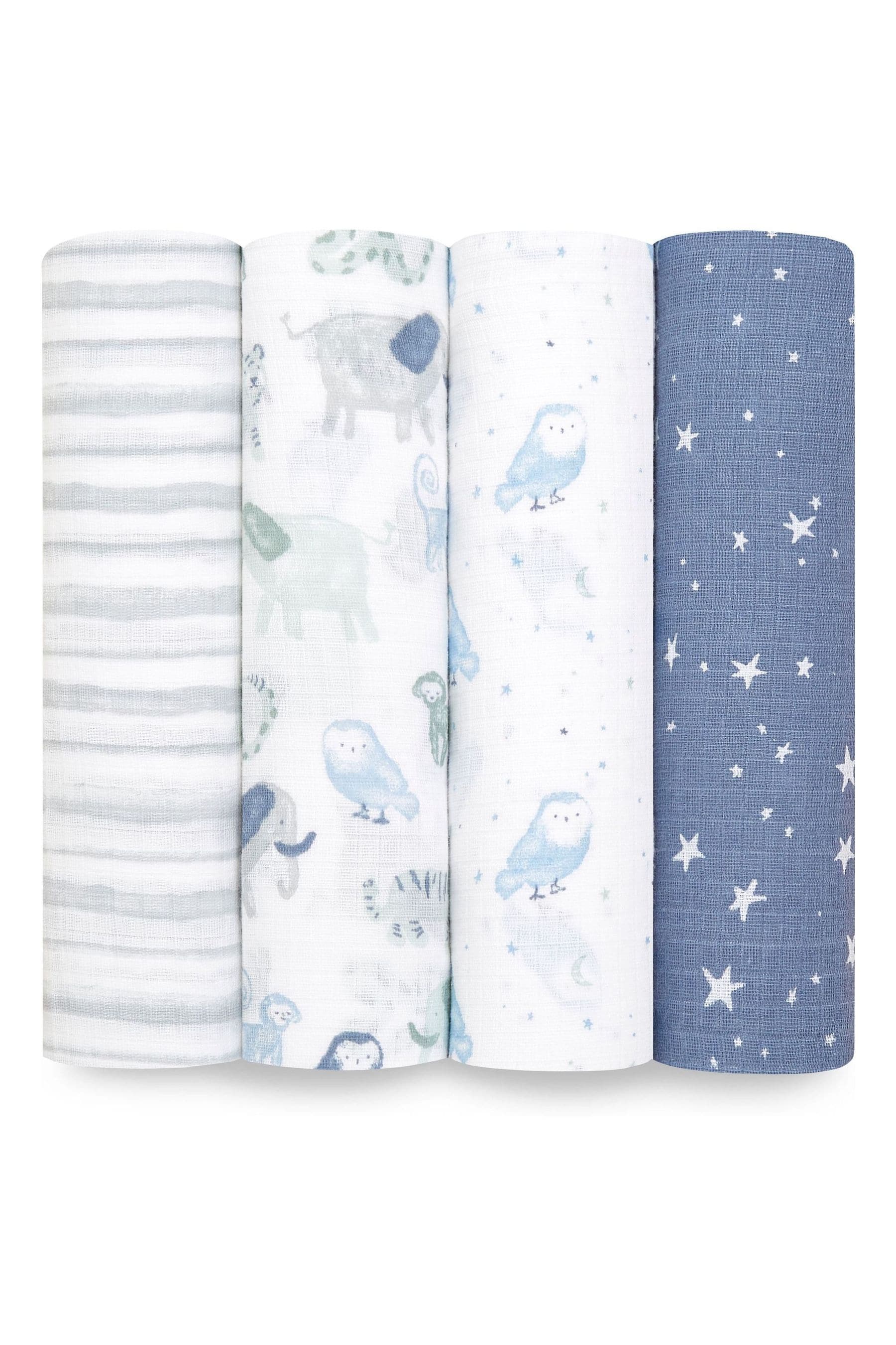 time to dream aden + anais Essentials Cotton Muslin Blankets 4 Pack