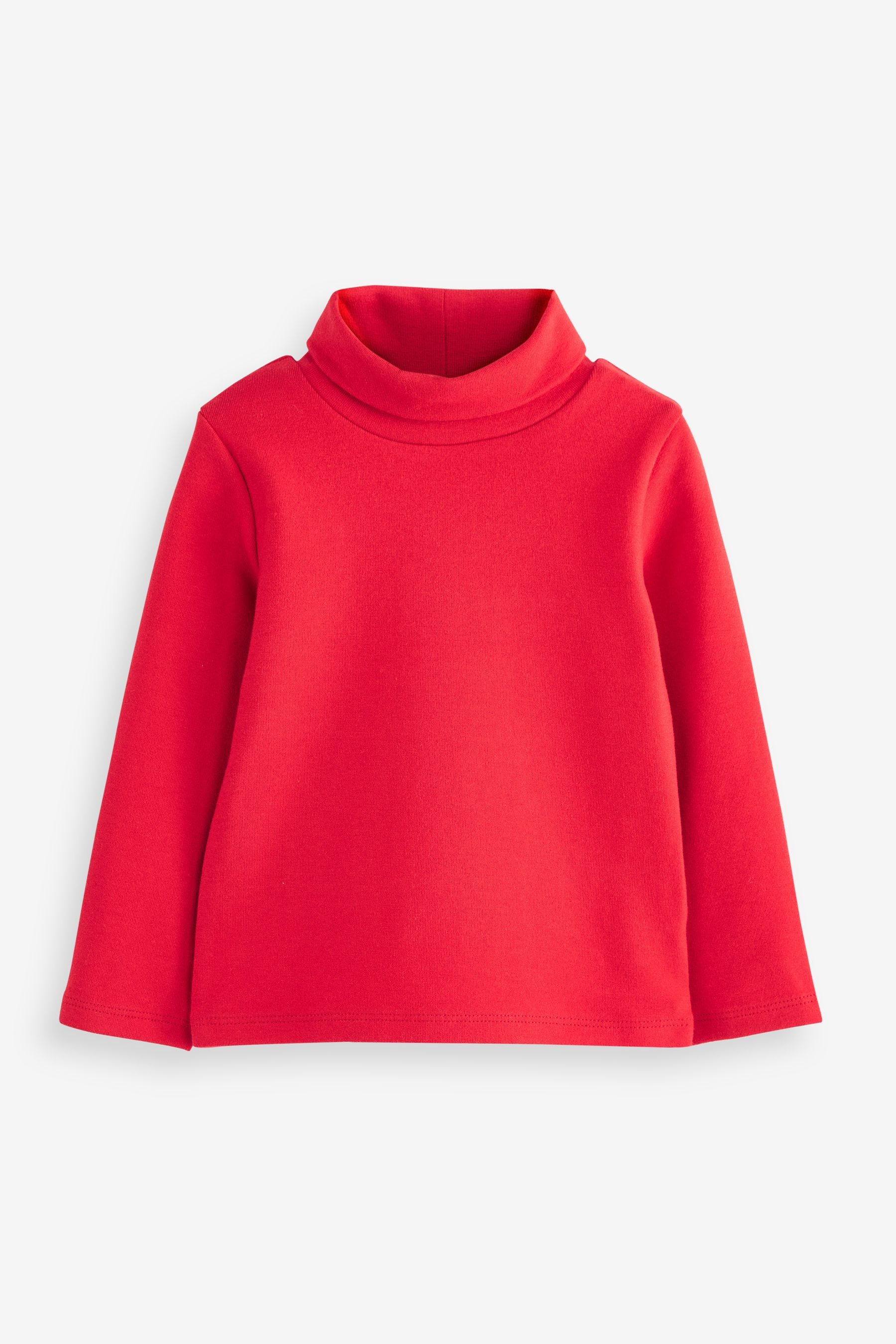 Red Long Sleeve Roll Neck Top (3mths-7yrs)