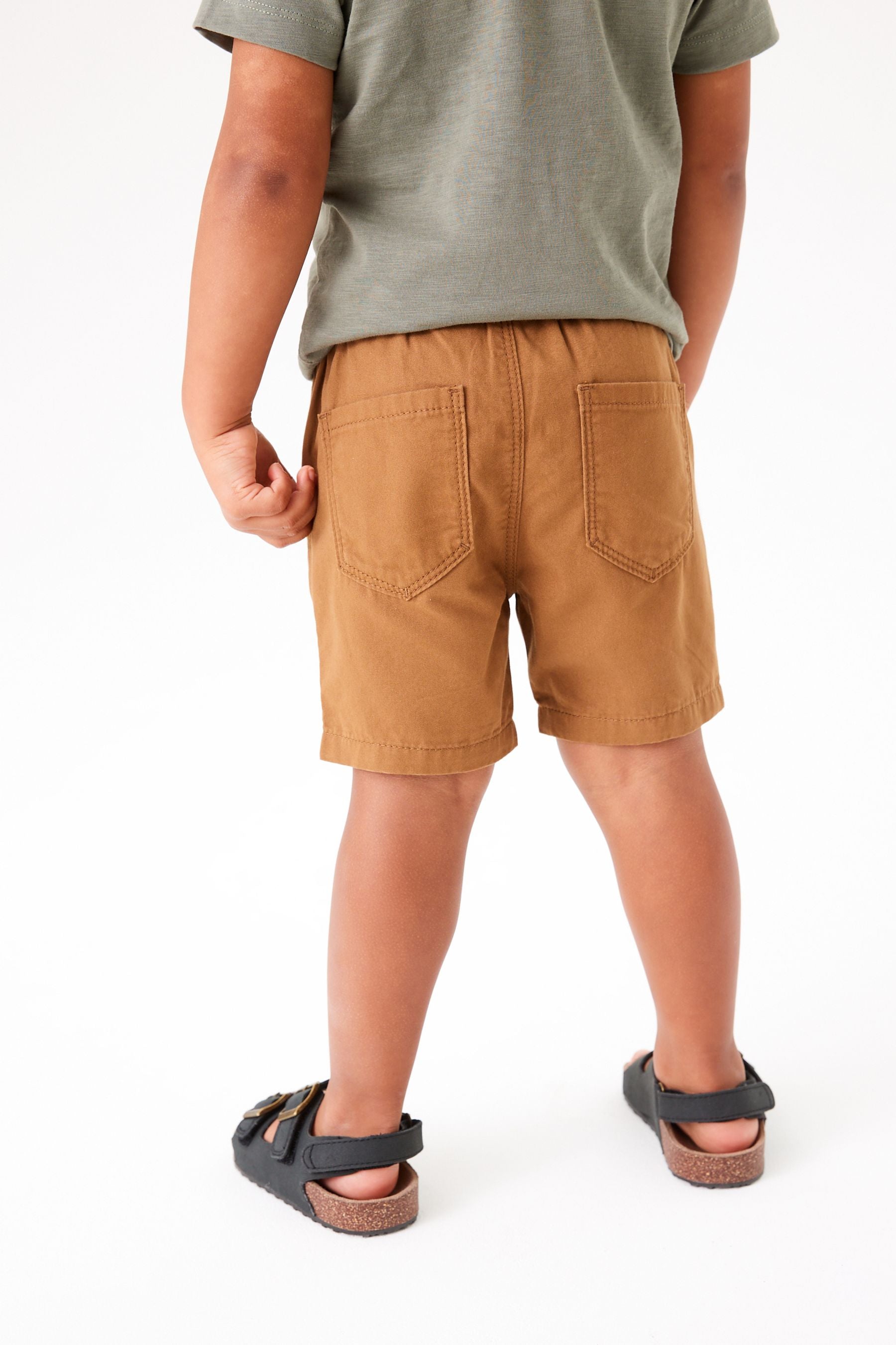 Ginger Tan Pull-On Shorts (3mths-7yrs)