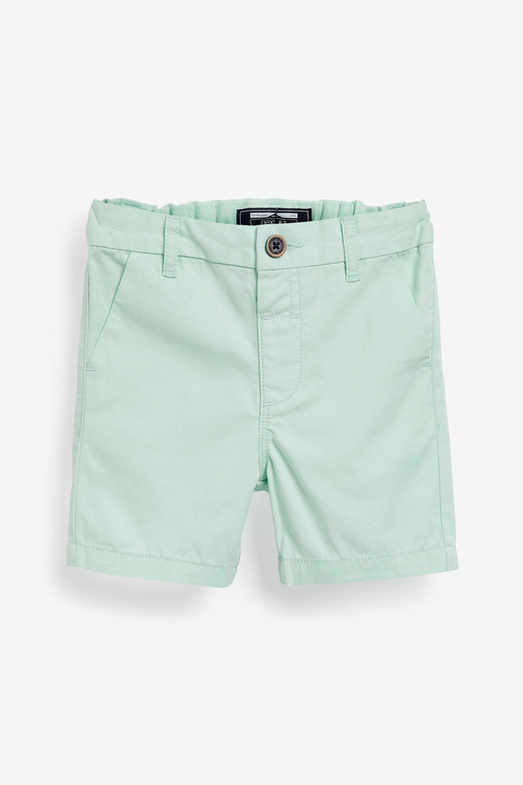 Mint Green/White 2 Pack Chino Shorts (3mths-7yrs)