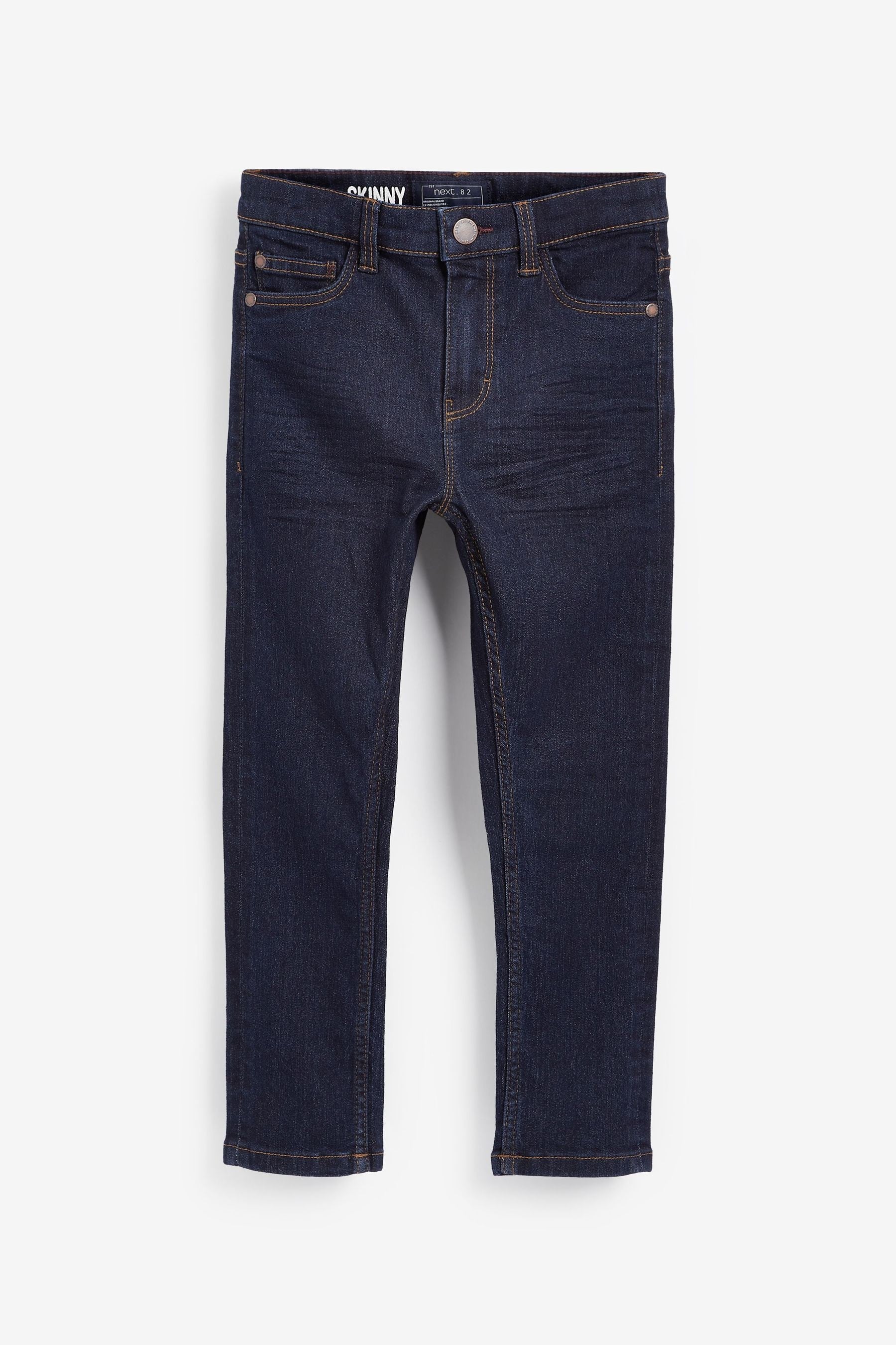 Blue Dark Cotton Rich Stretch Jeans (3-17yrs)