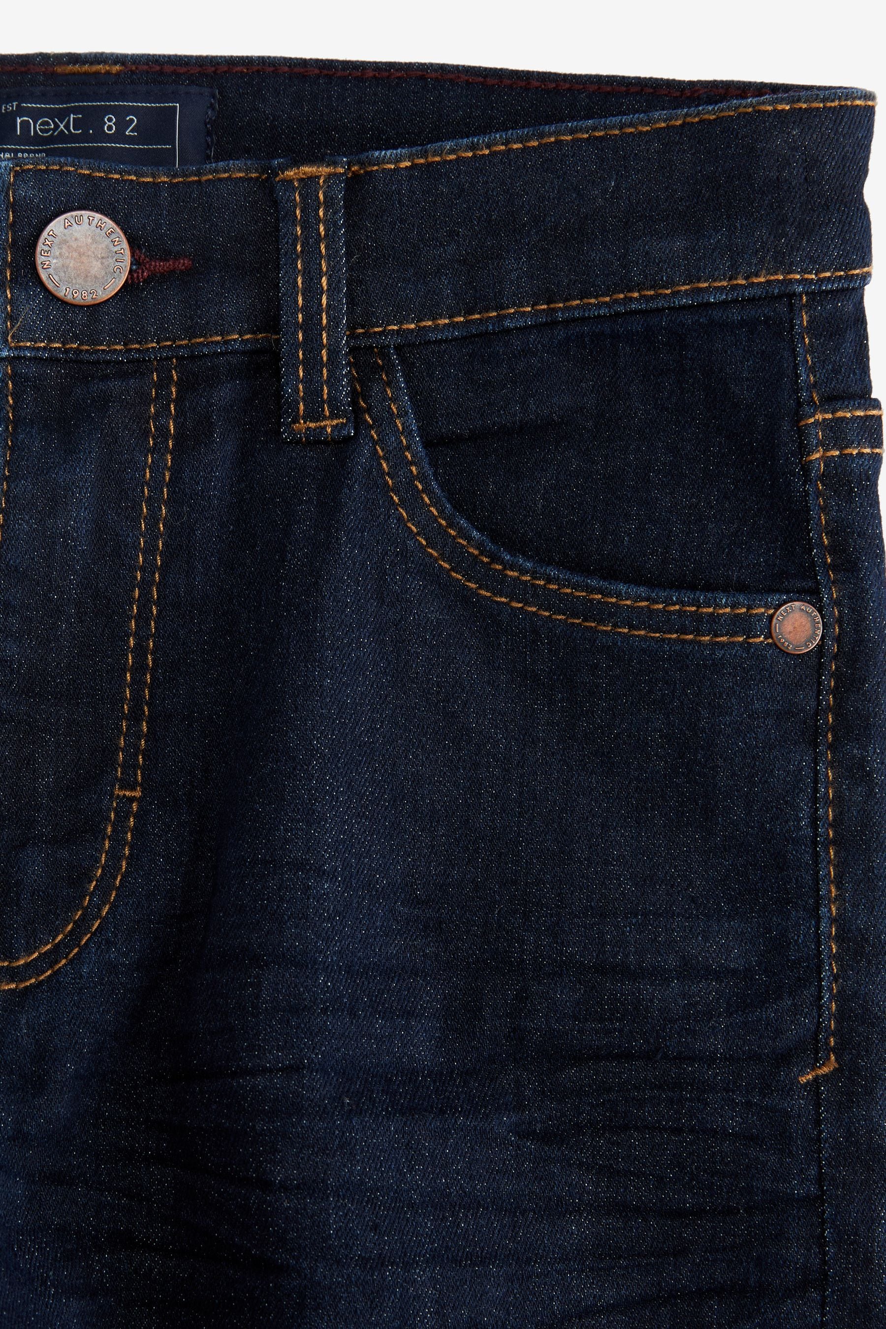 Blue Dark Cotton Rich Stretch Jeans (3-17yrs)