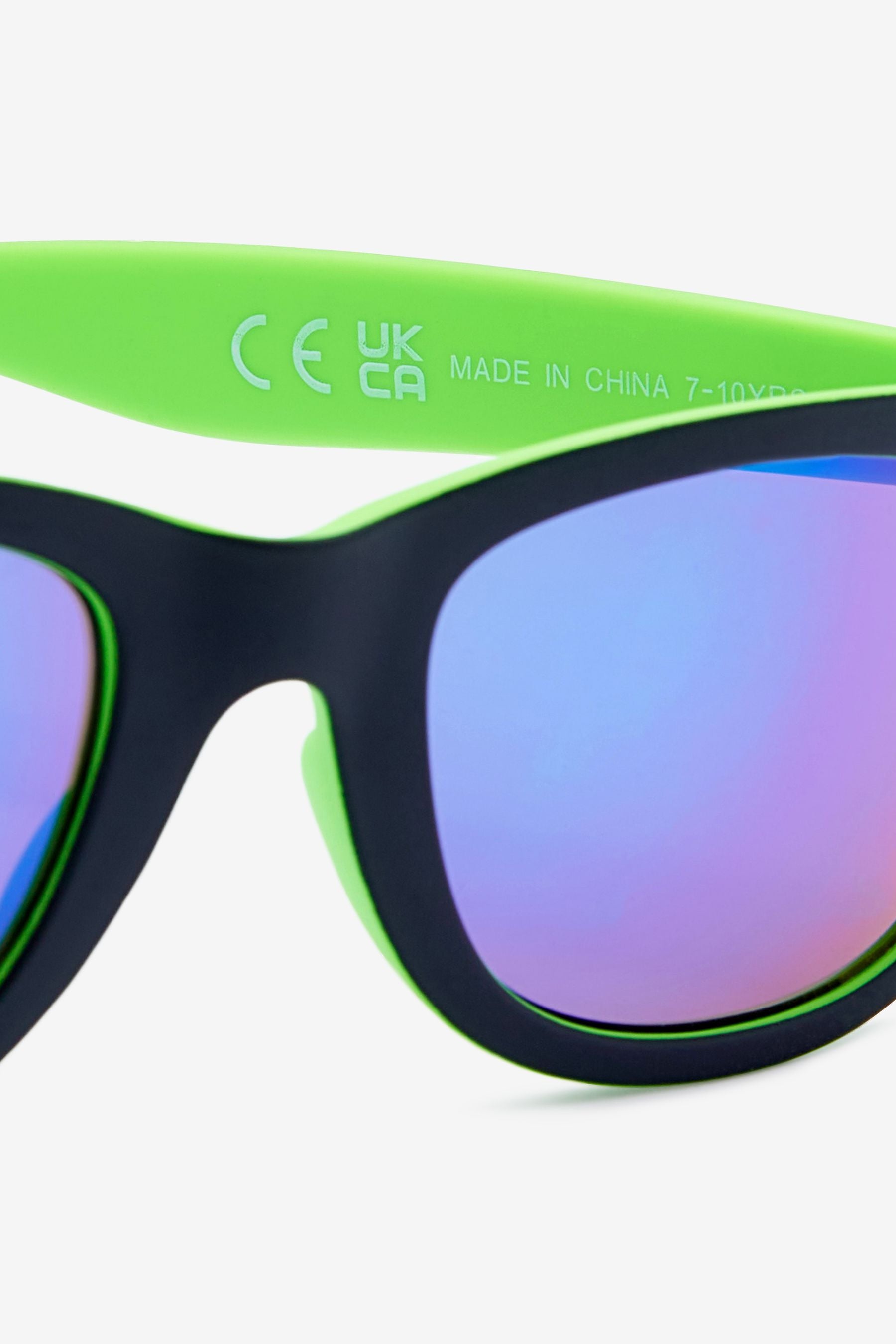 Lime Green/ Black Preppy Style Sunglasses