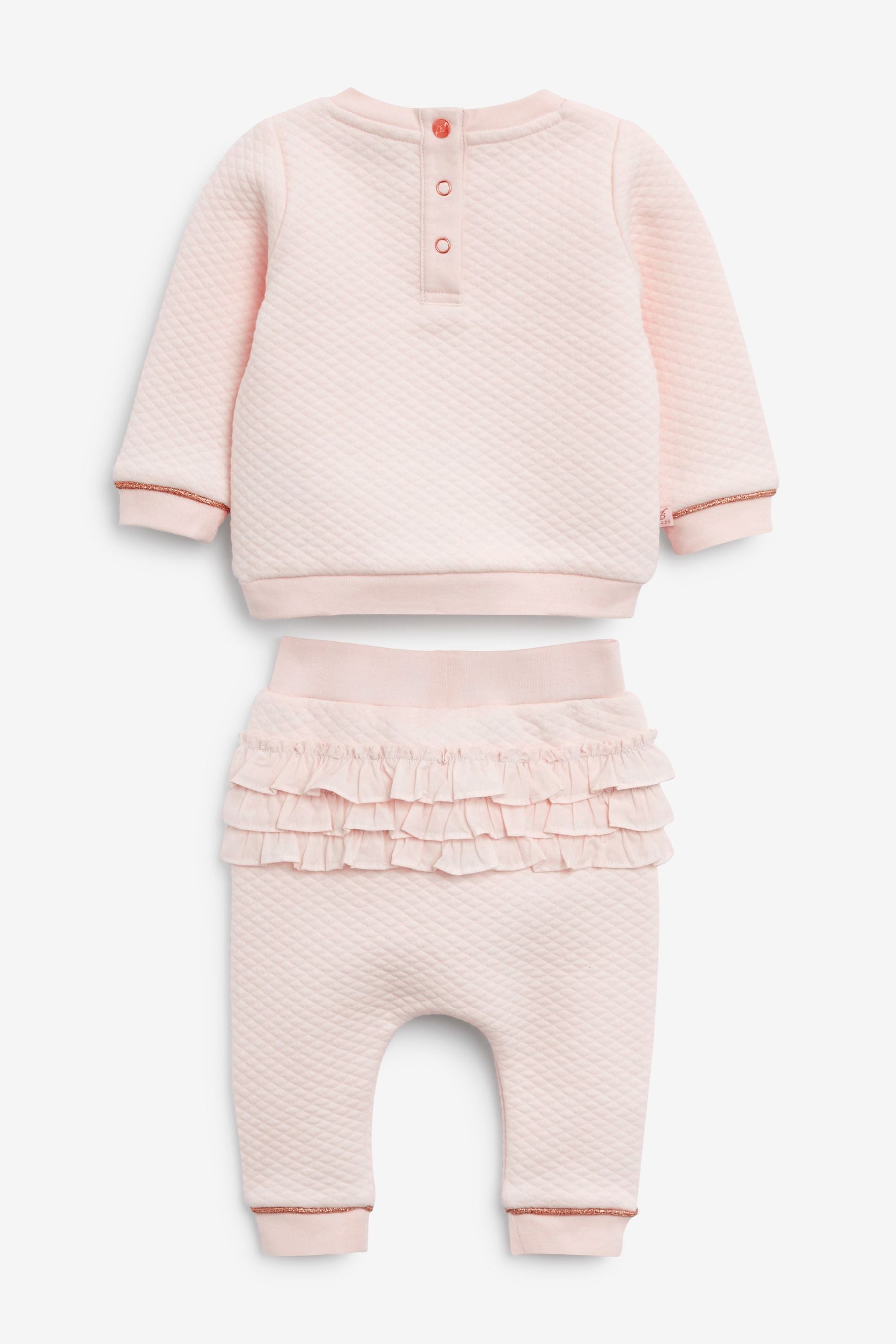 Baker by Ted Baker Pink Quilted Sweat Set