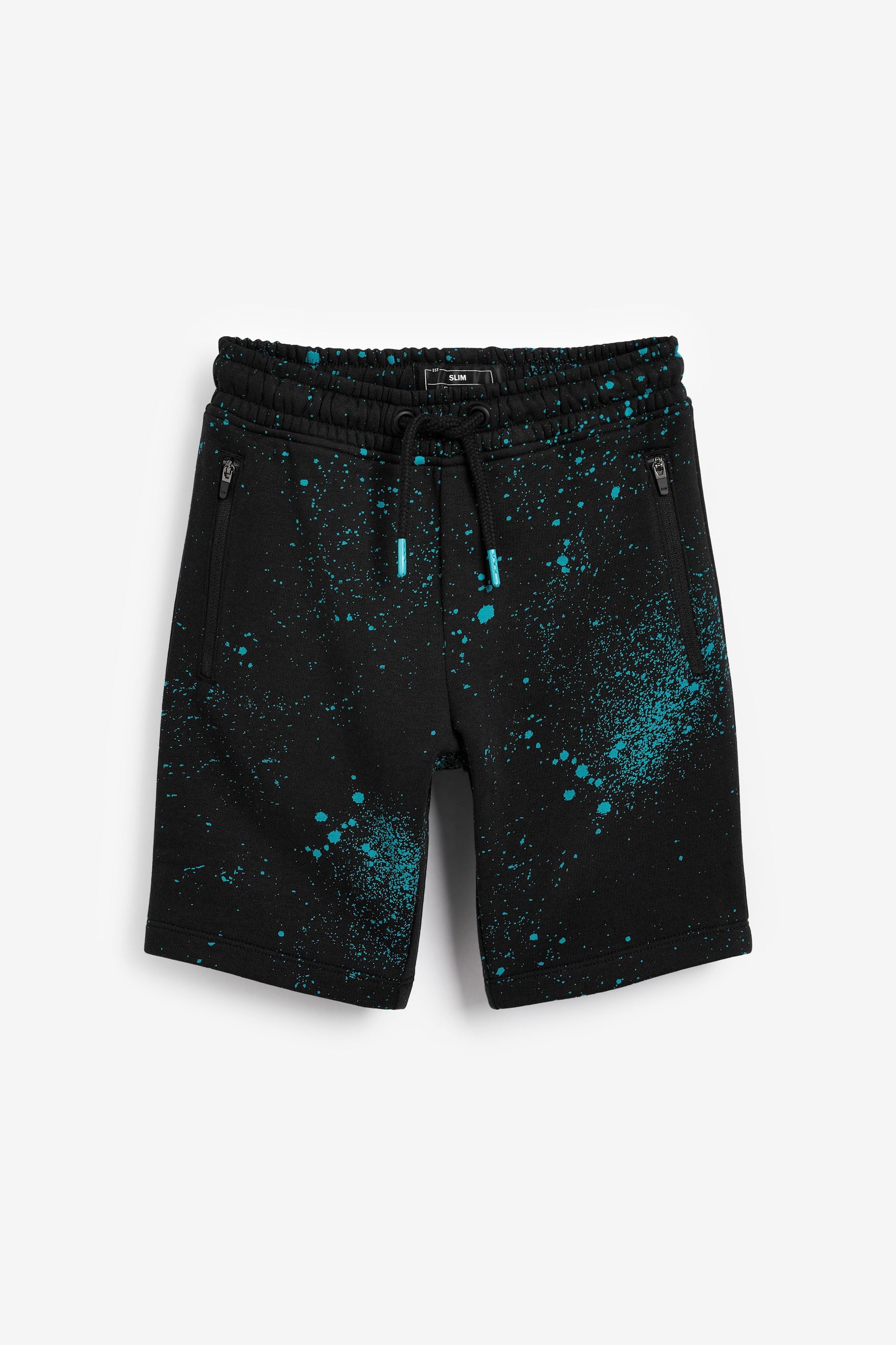 Blue/Black All Over Print Shorts (3-16yrs)