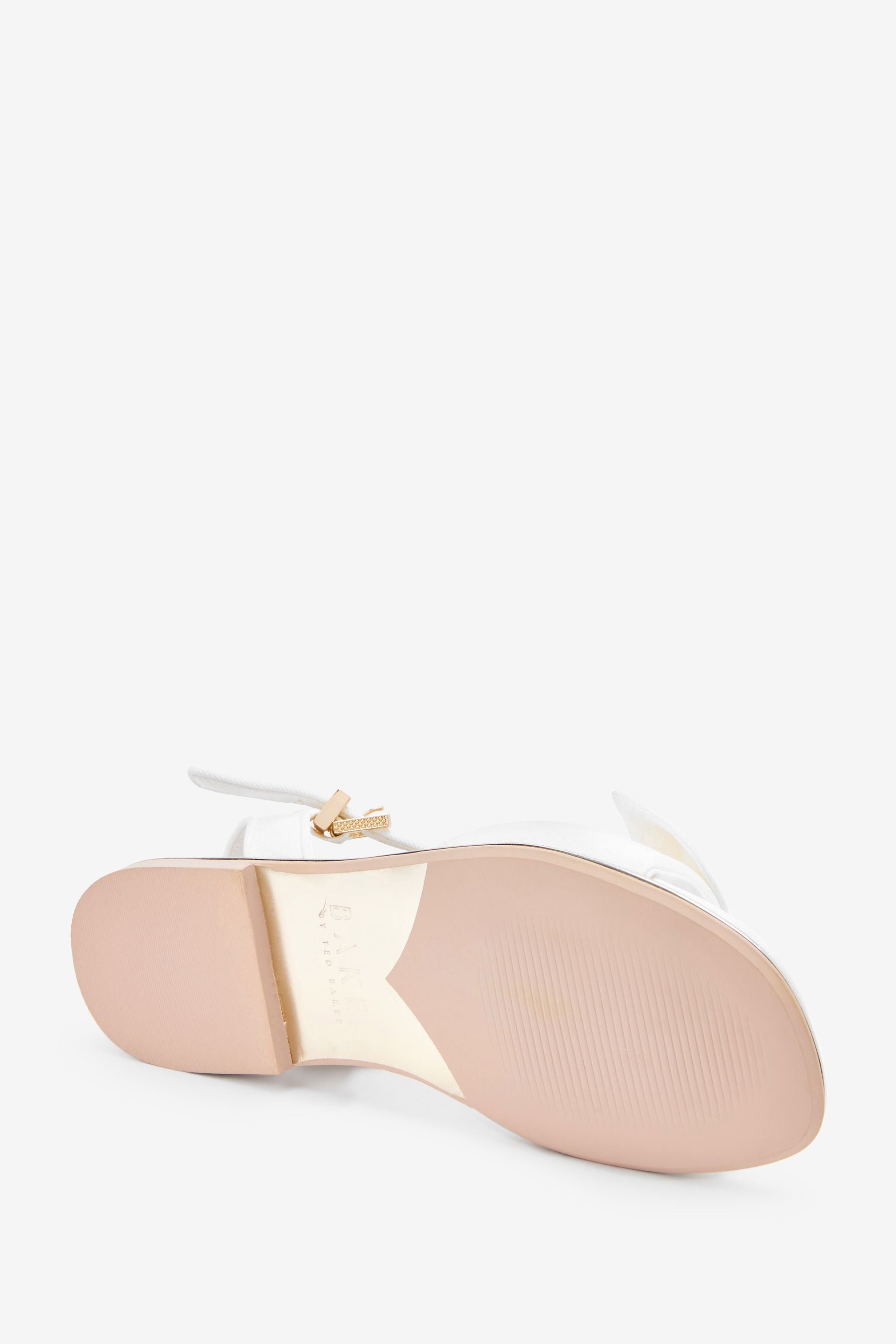 White Baker by Ted Baker White Bow Sandals