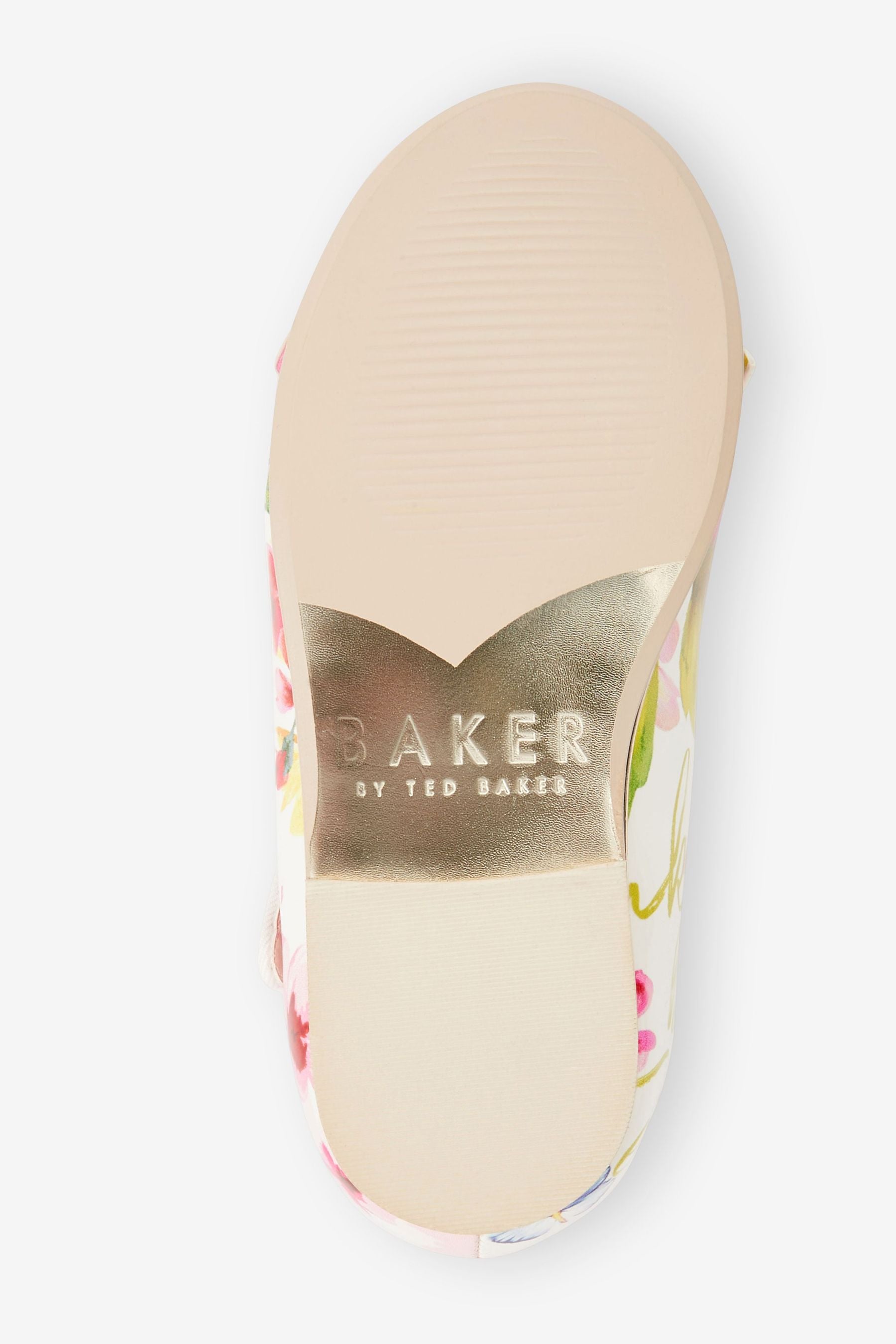 White Baker by Ted Baker White Floral Mary Jane Shoes