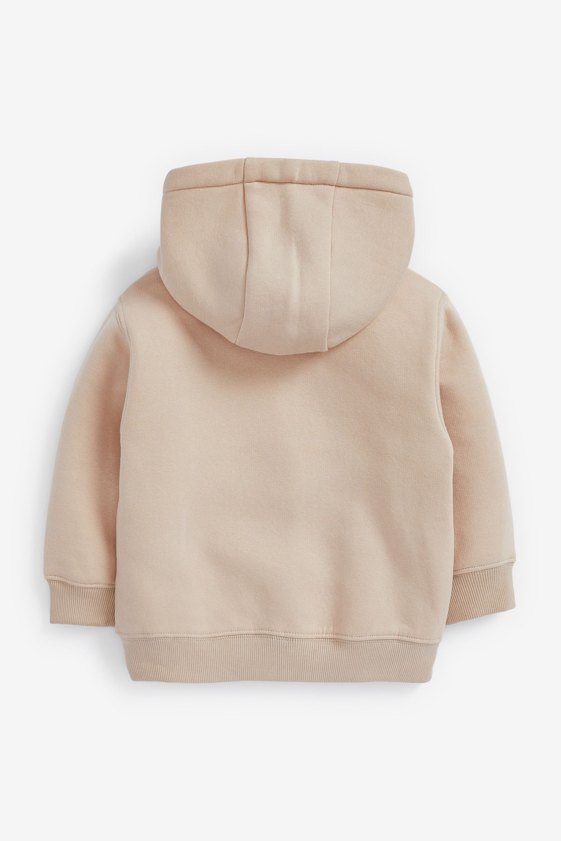 Stone Essential Zip Through Hoodie (3mths-7yrs)