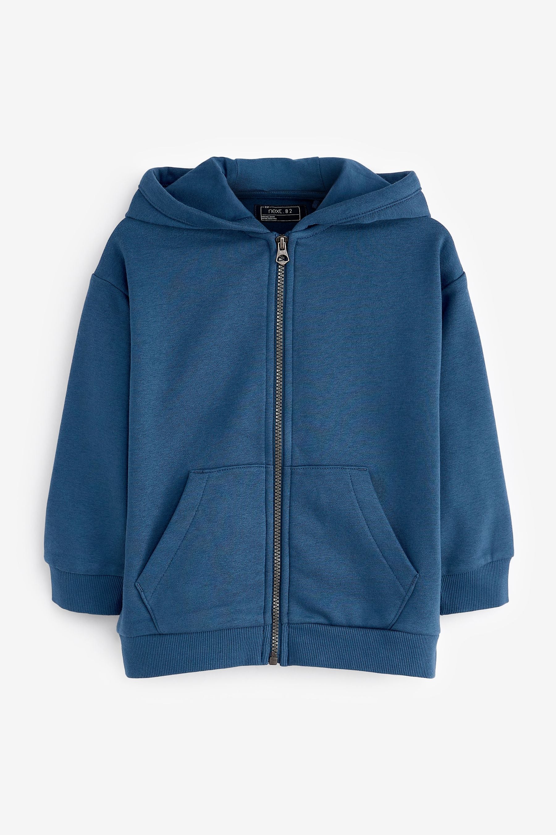 Blue Zip Through Hoodie (3-16yrs)