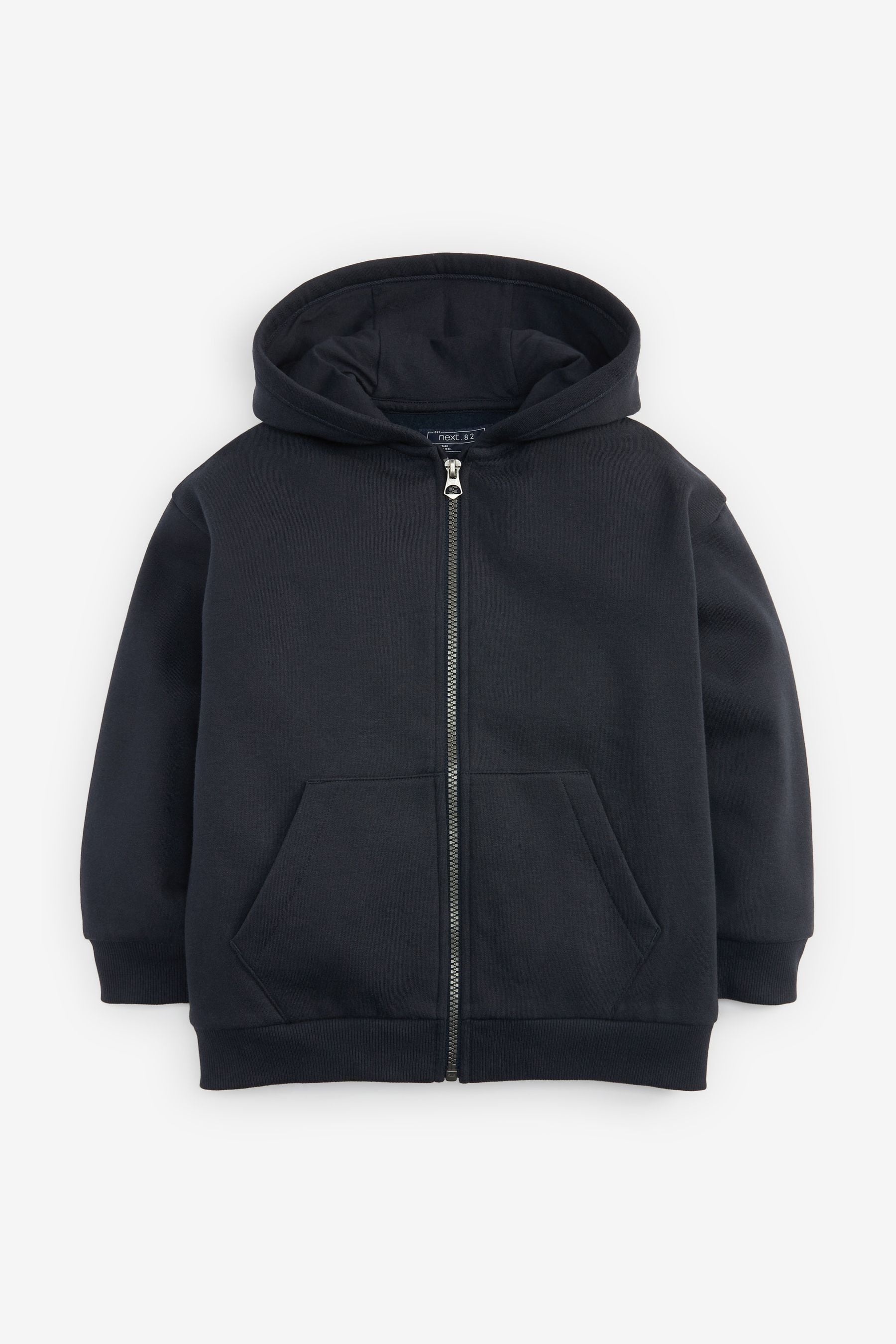 Navy Blue Zip Through Hoodie (3-16yrs)