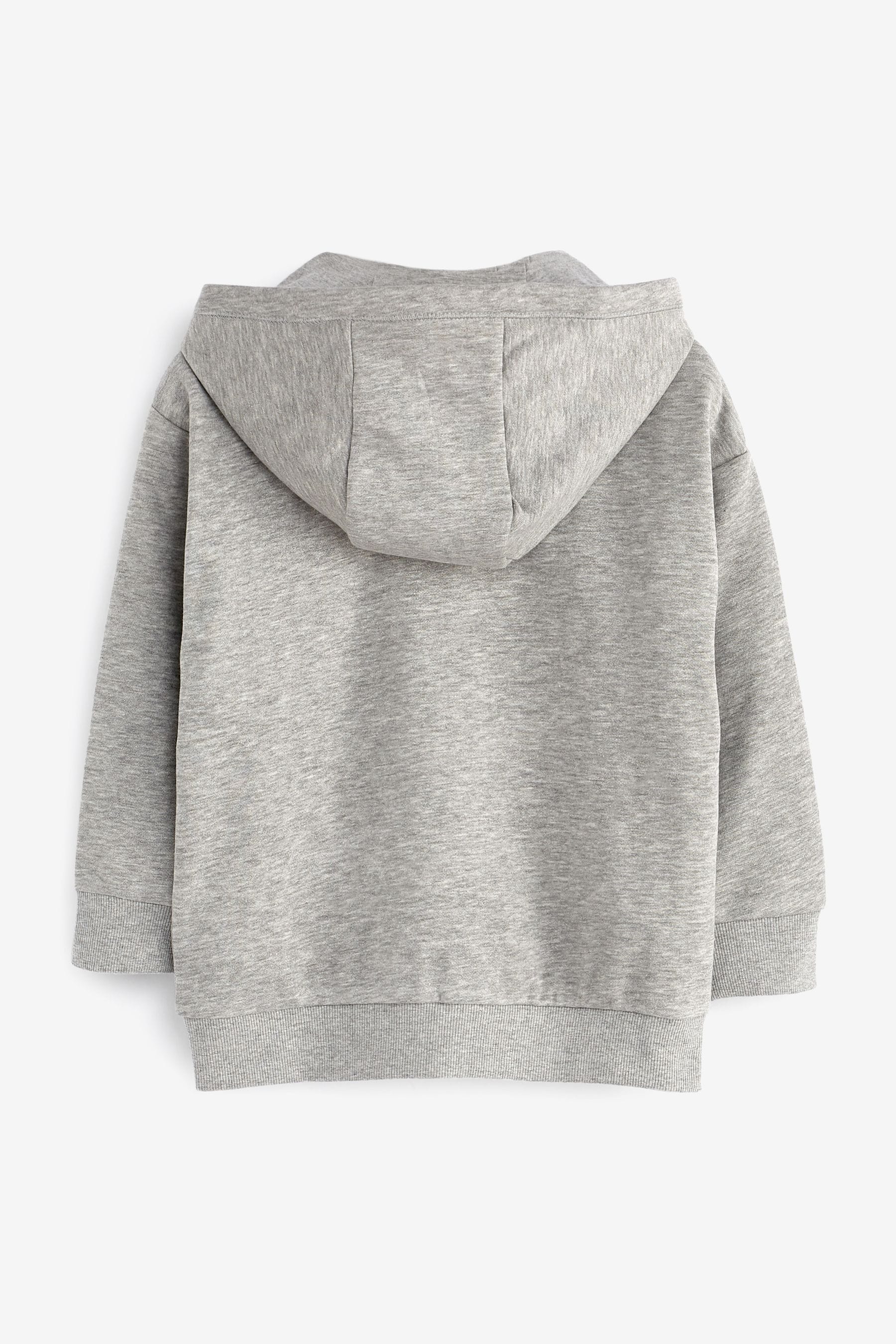 Grey Zip Through Hoodie (3-16yrs)