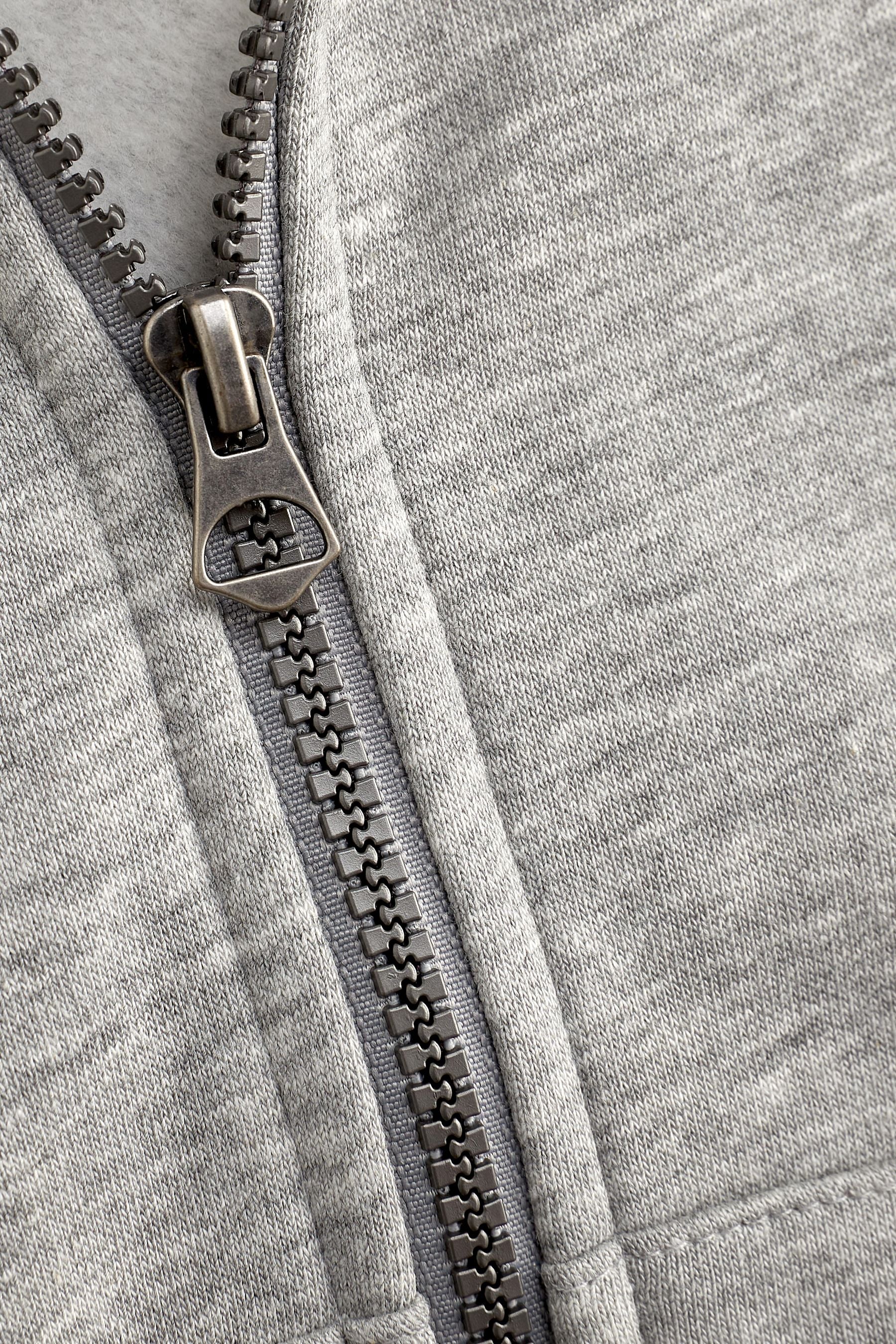 Grey Zip Through Hoodie (3-16yrs)