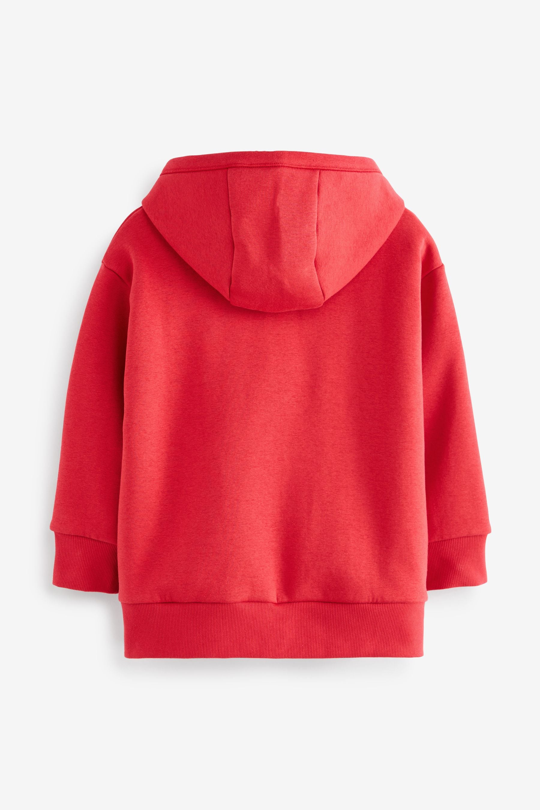 Red Zip Through Hoodie (3-16yrs)