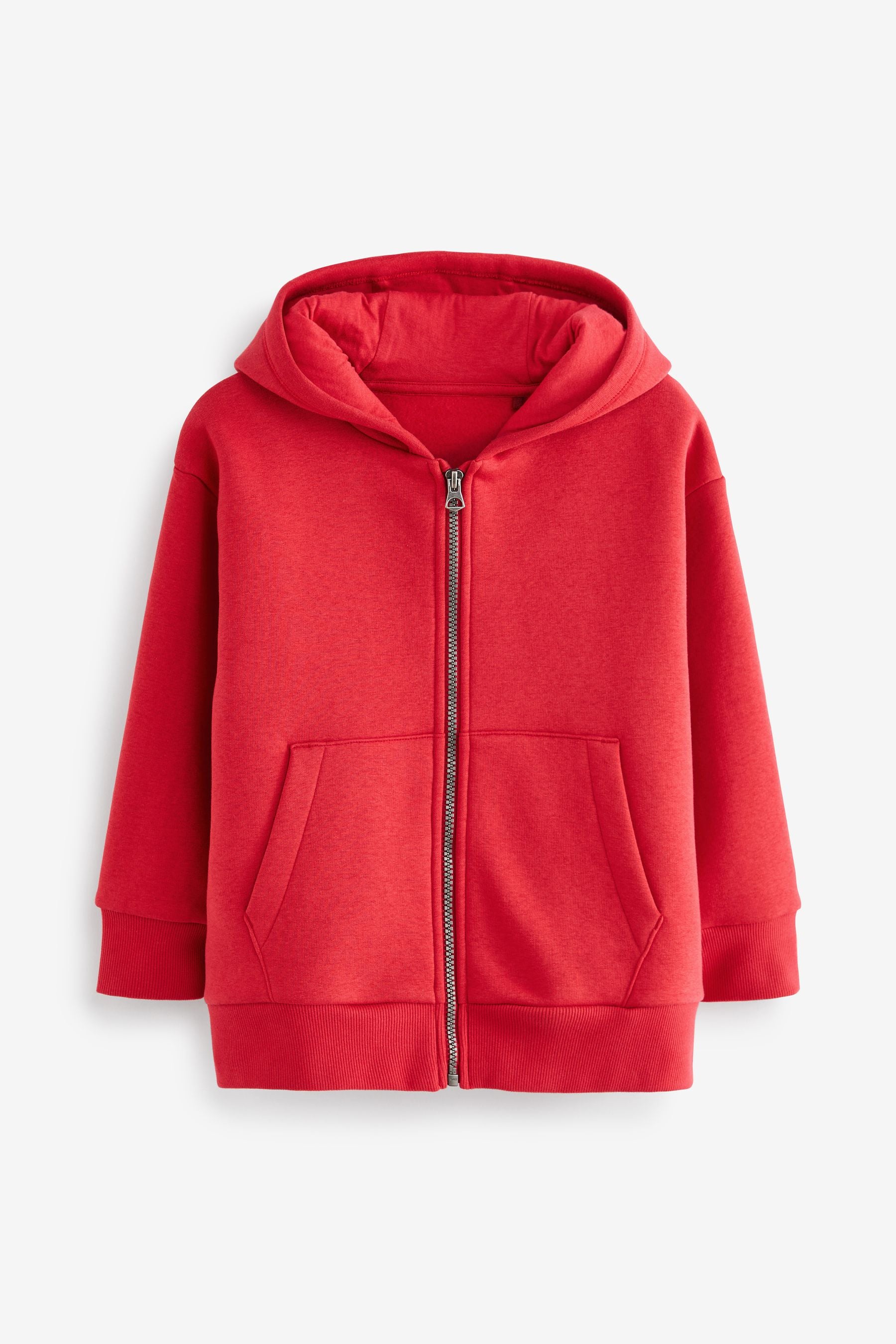 Red Zip Through Hoodie (3-16yrs)