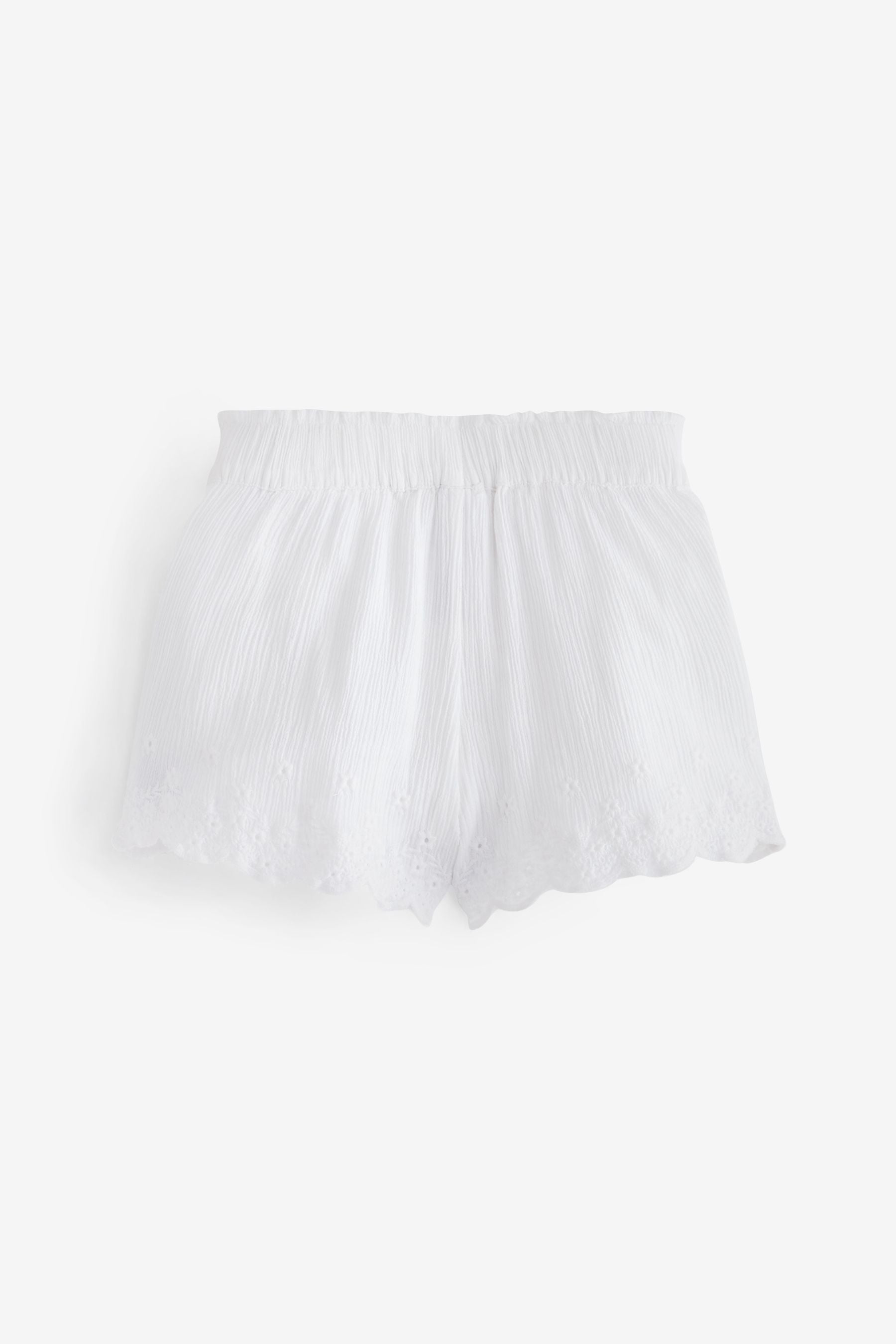 White Tie Waist Shorts (3-16yrs)