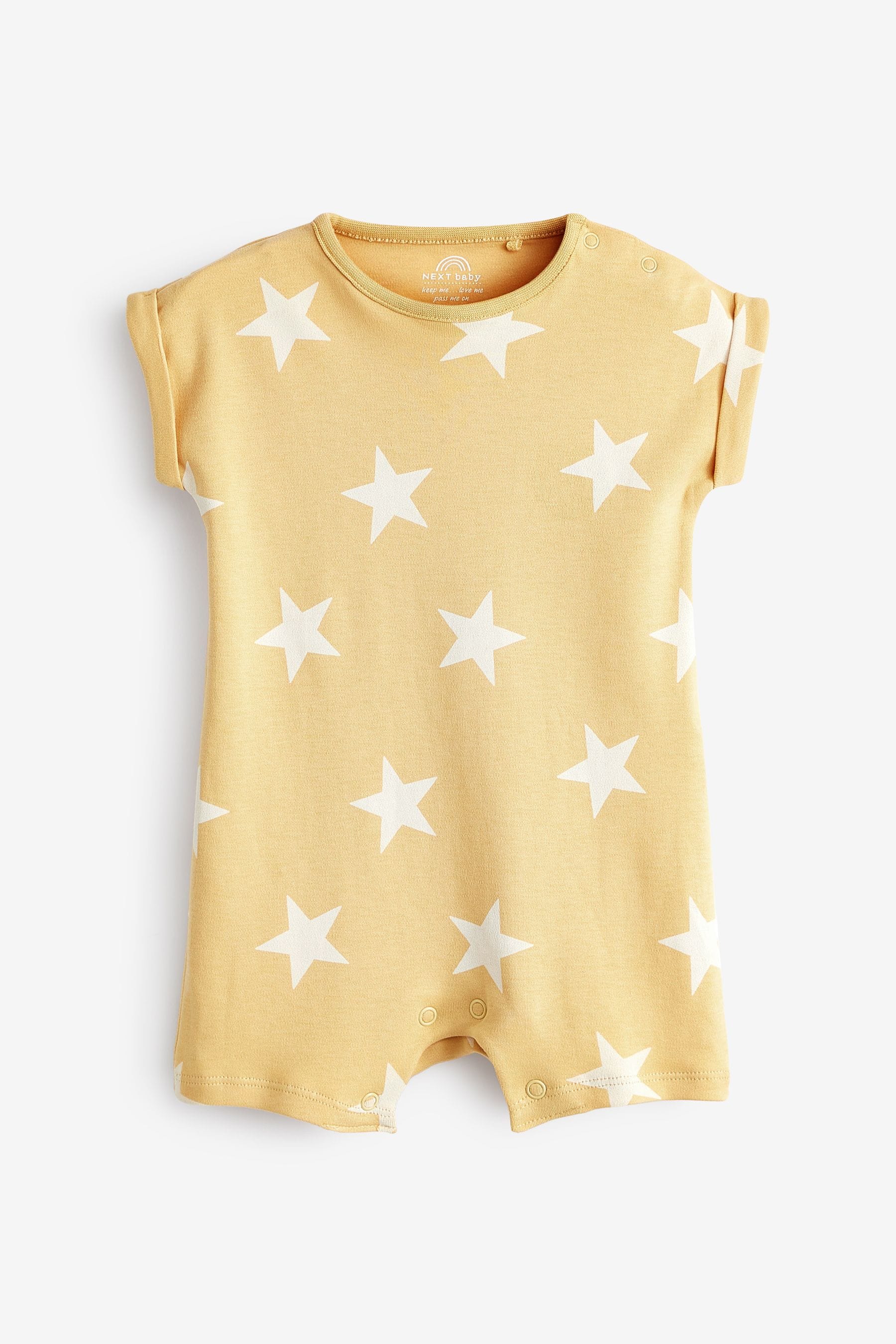 Minerals Star Baby Jersey Romper 4 Pack (0mths-3yrs)