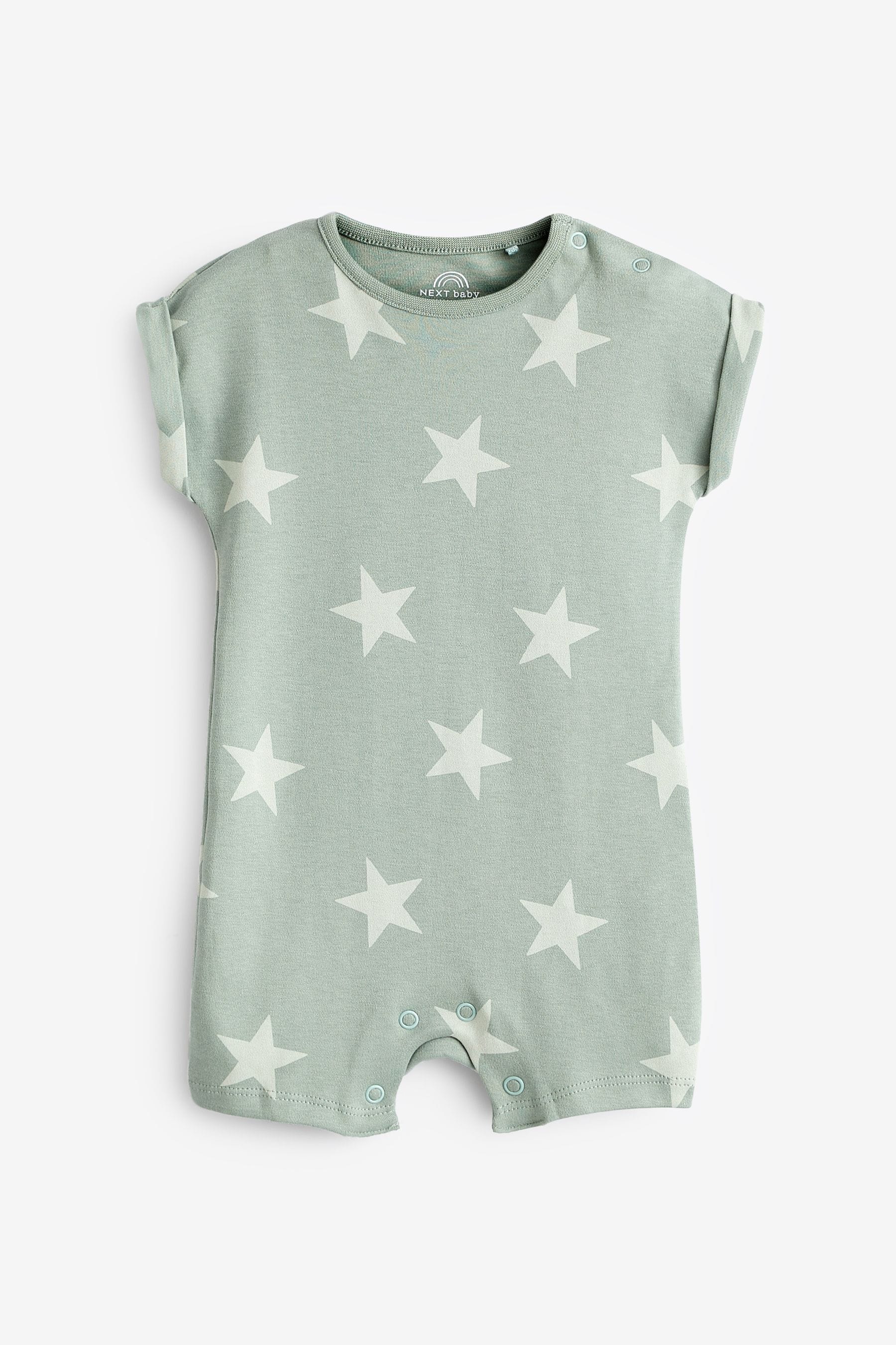 Minerals Star Baby Jersey Romper 4 Pack (0mths-3yrs)