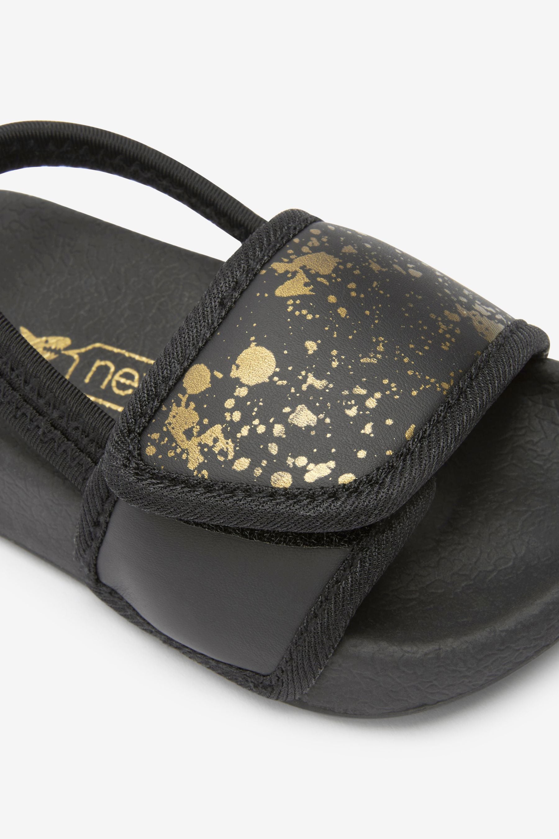 Black & Gold Splat Sliders