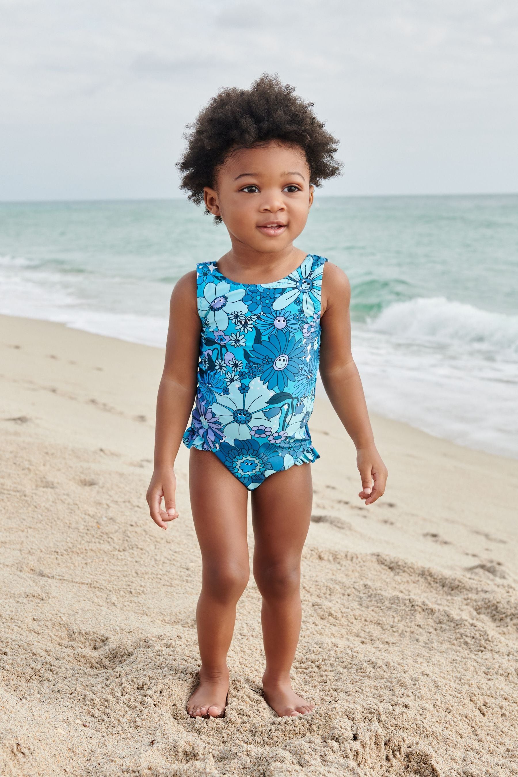 Teal Blue Swimsuit (3mths-7yrs)