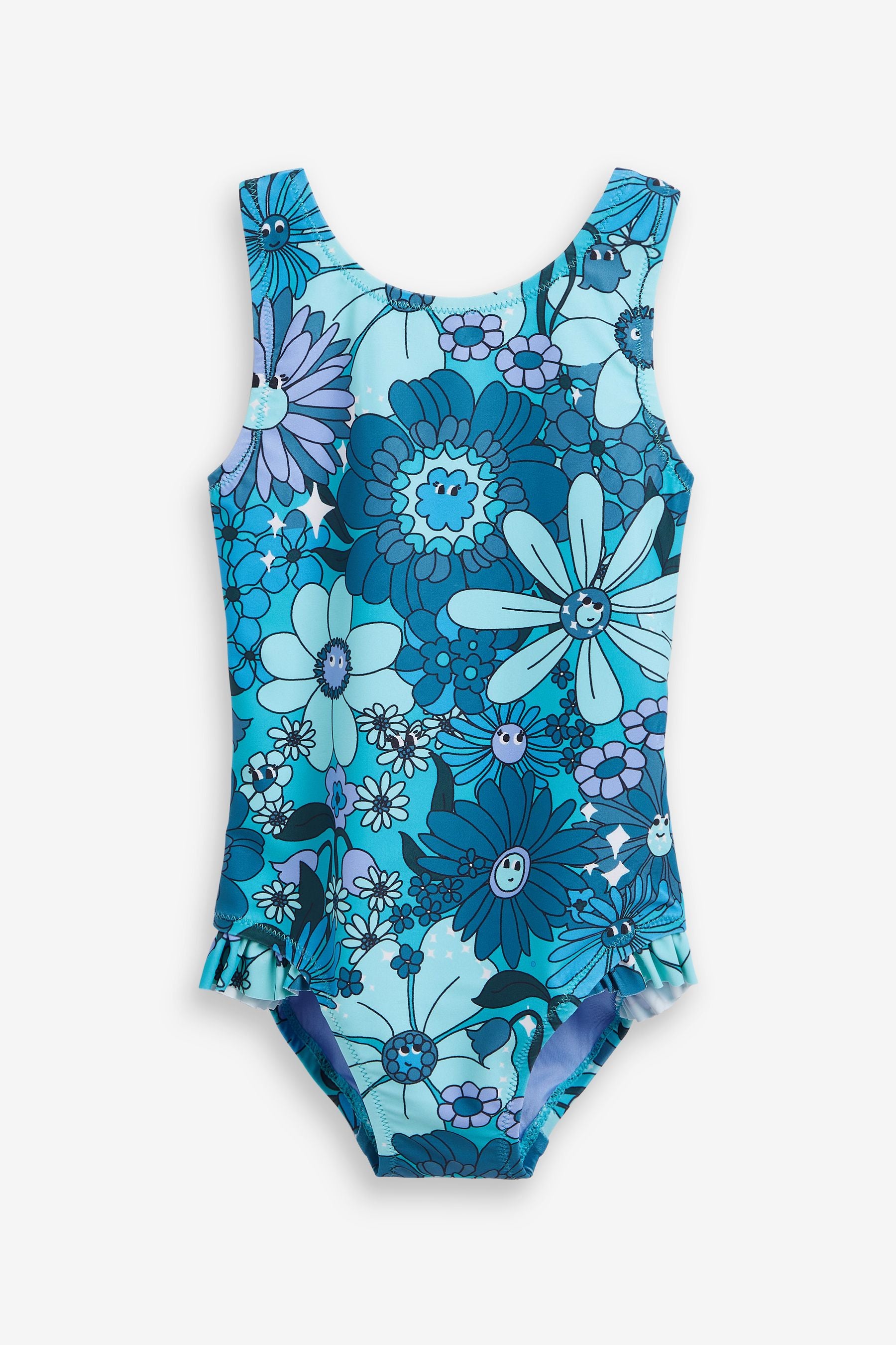 Teal Blue Swimsuit (3mths-7yrs)