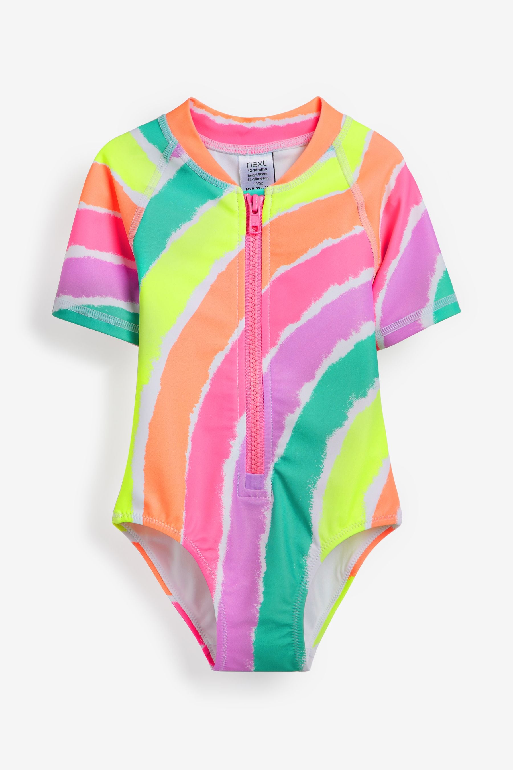 Multi Bright Short Sleeved Swimsuit (3mths-7yrs)