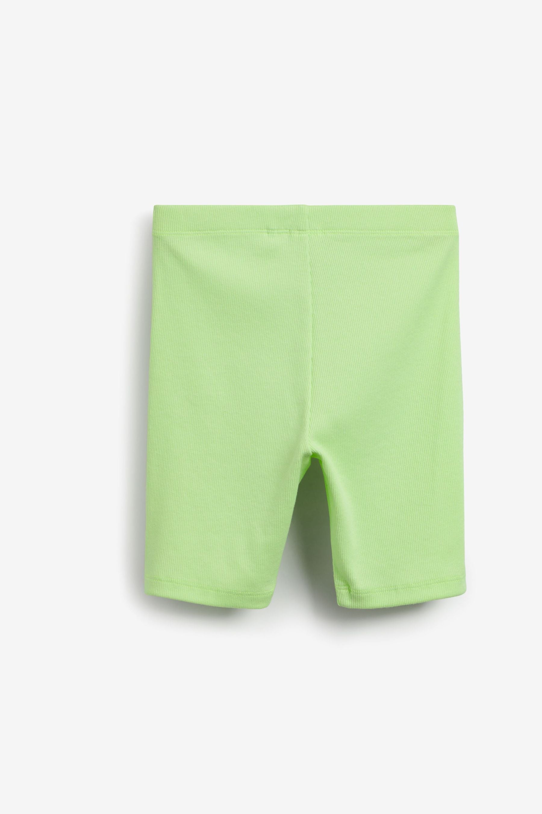 Lime Green 2 Pack Cycle Shorts (3-16yrs)