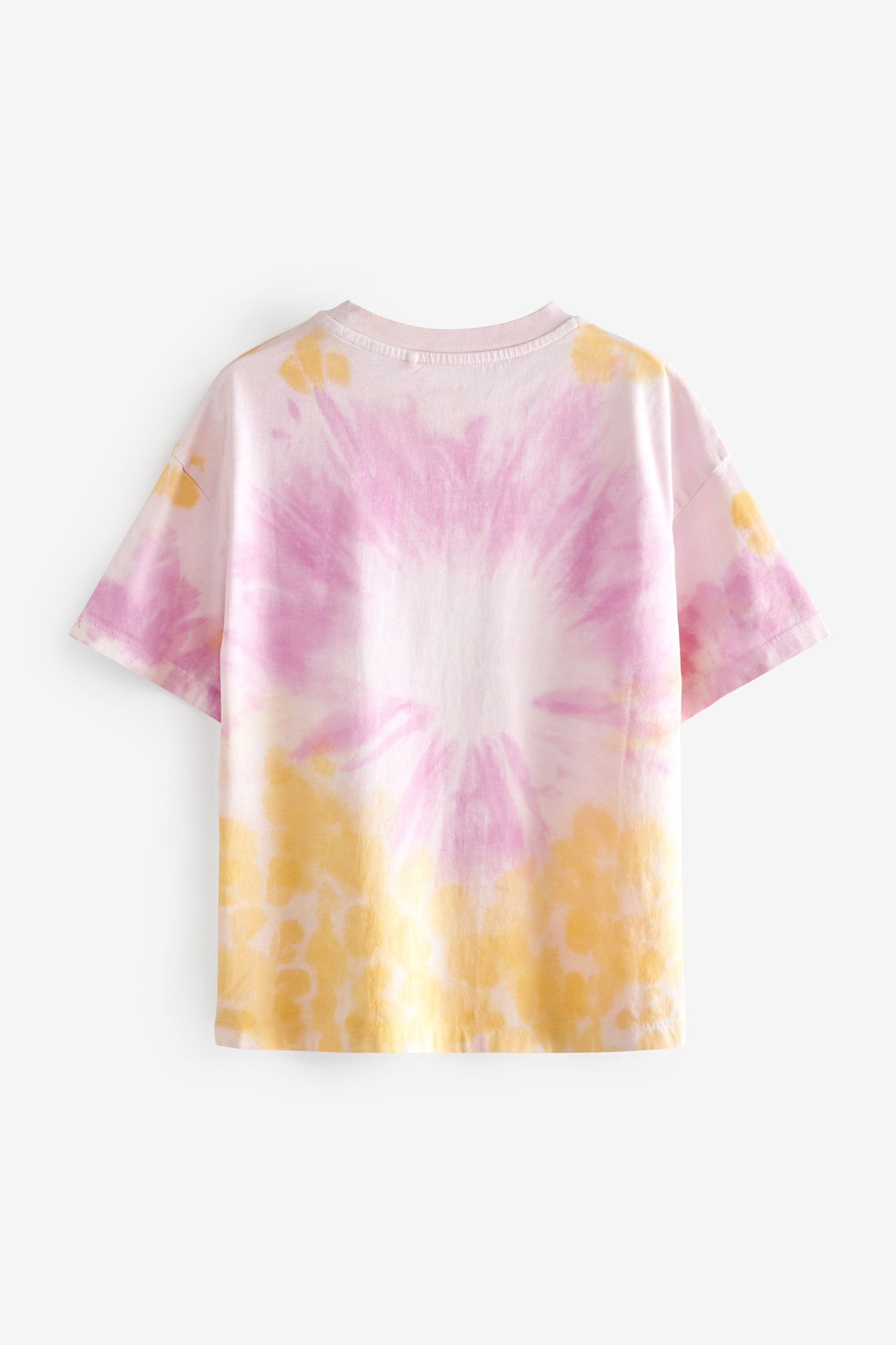 Pink Tie Dye T-Shirt And Cycle Short Set (3-16yrs)