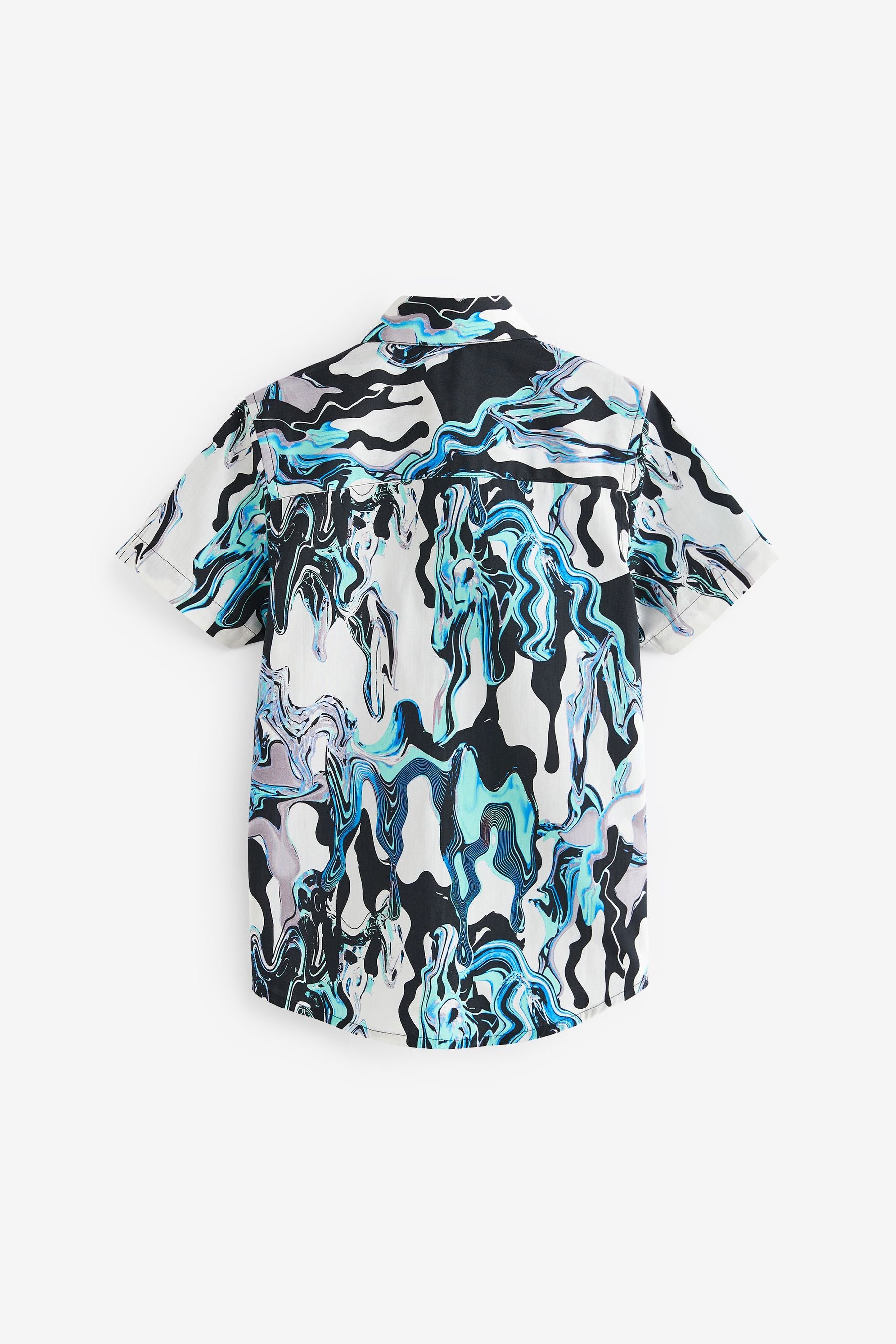 Monochrome Short Sleeve Printed Shirt (3-16yrs)