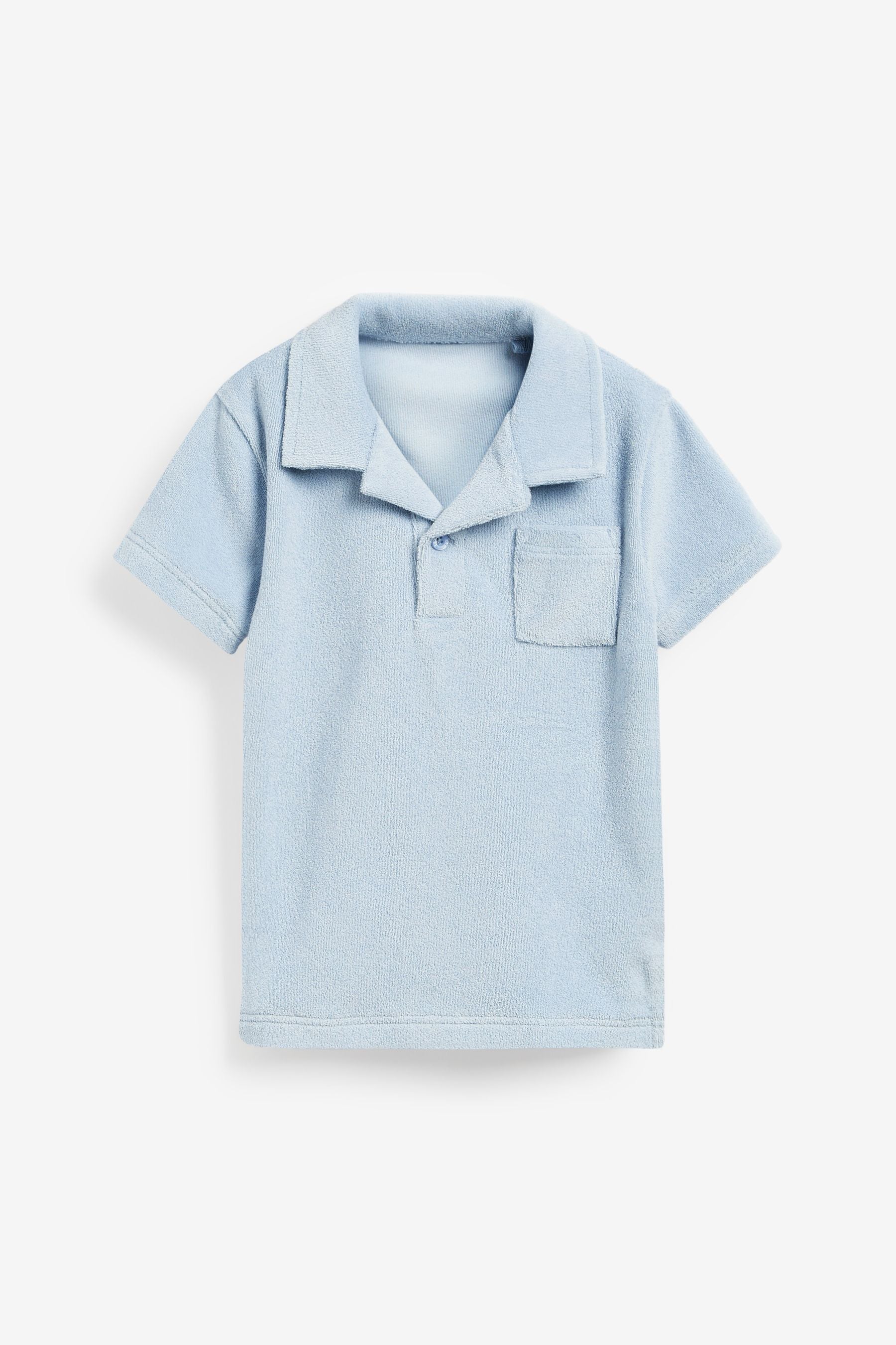 Pale Blue Towelling Revere Polo and Short Set (3mths-7yrs)