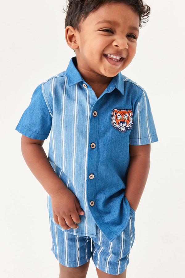 Blue Stripe Shirt (3mths-7yrs)