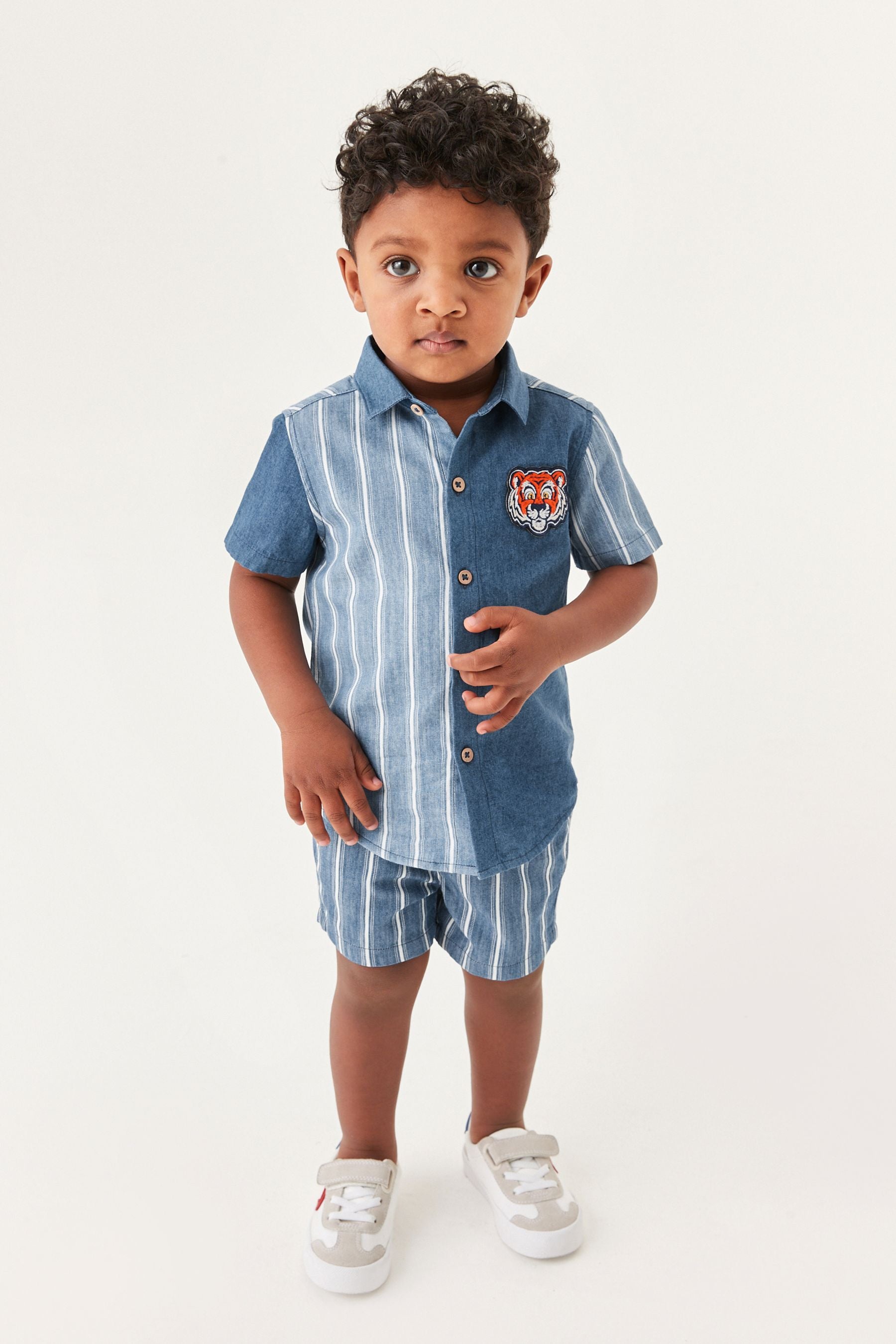 Blue Stripe Shirt (3mths-7yrs)