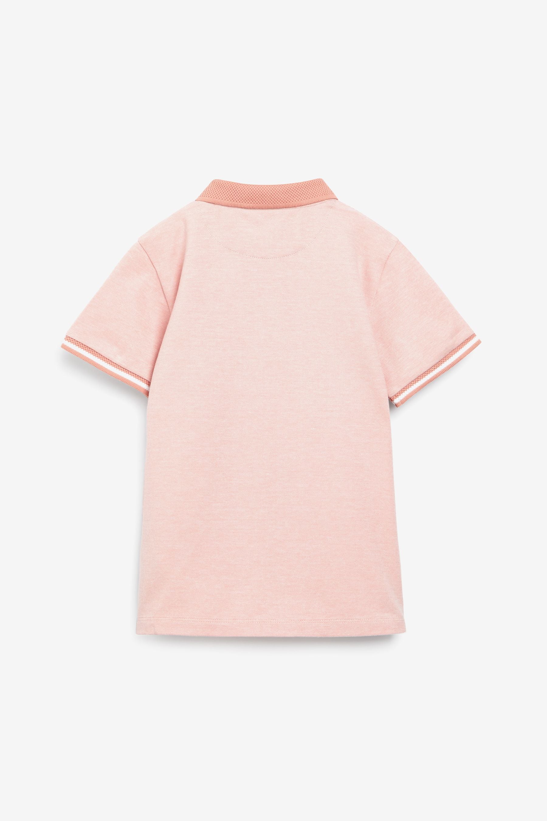 Blush Pink Short Sleeve Polo Shirt (3-16yrs)