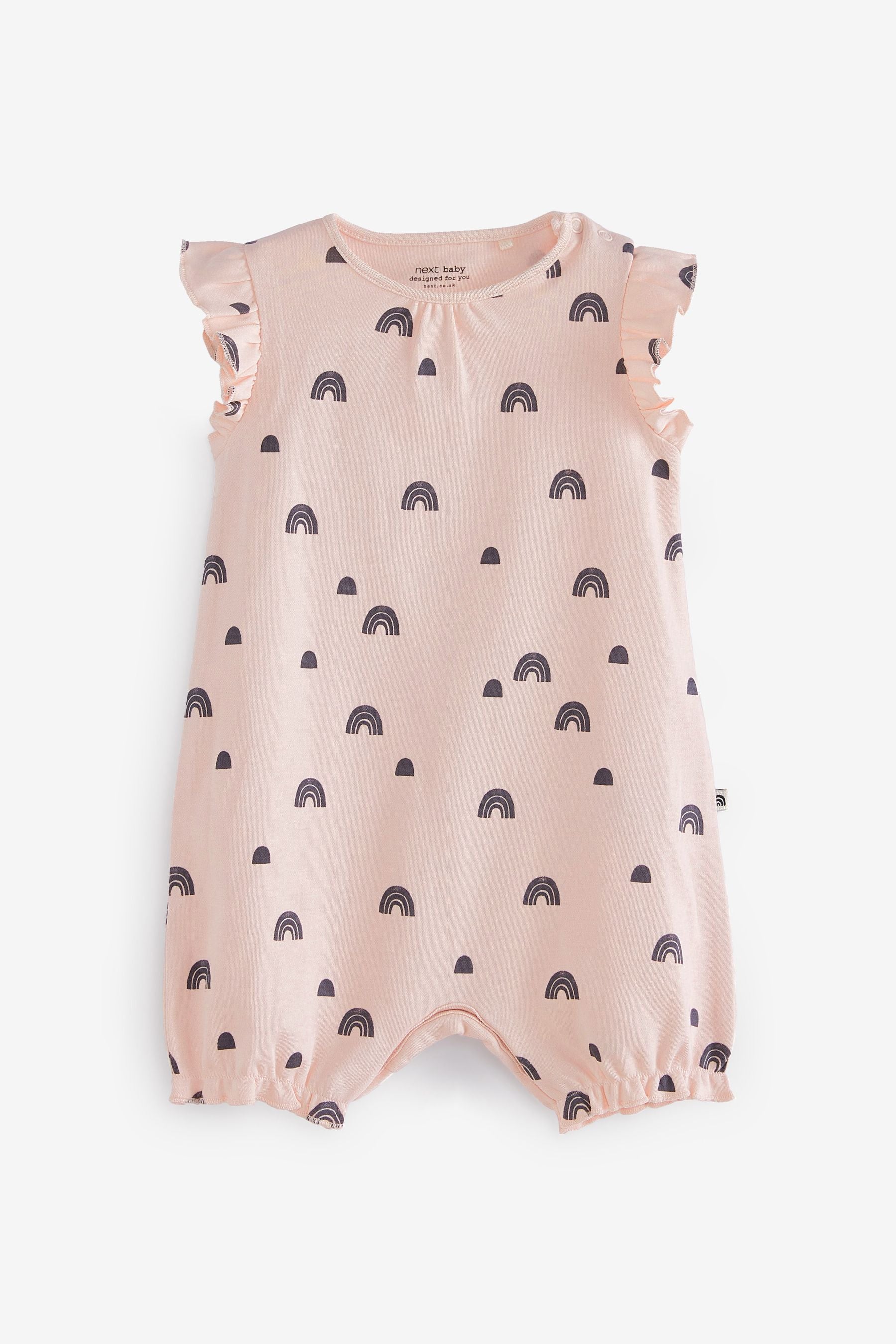 Pink MIni Print Baby 4 Pack Rompers (0mths-3yrs)