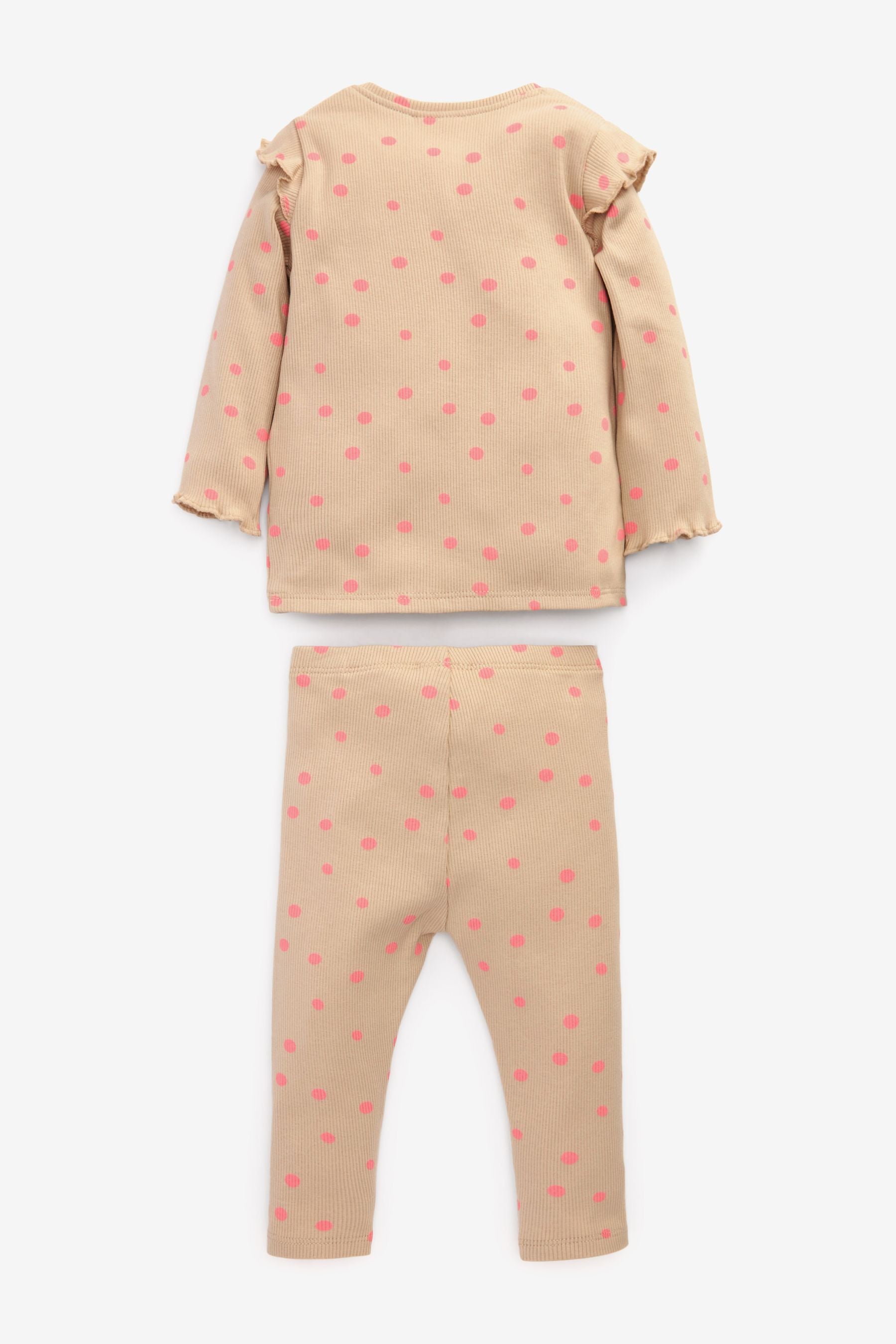 Nude/Pink Baby Co-ord Top/Leggings Set (0mths-2yrs)