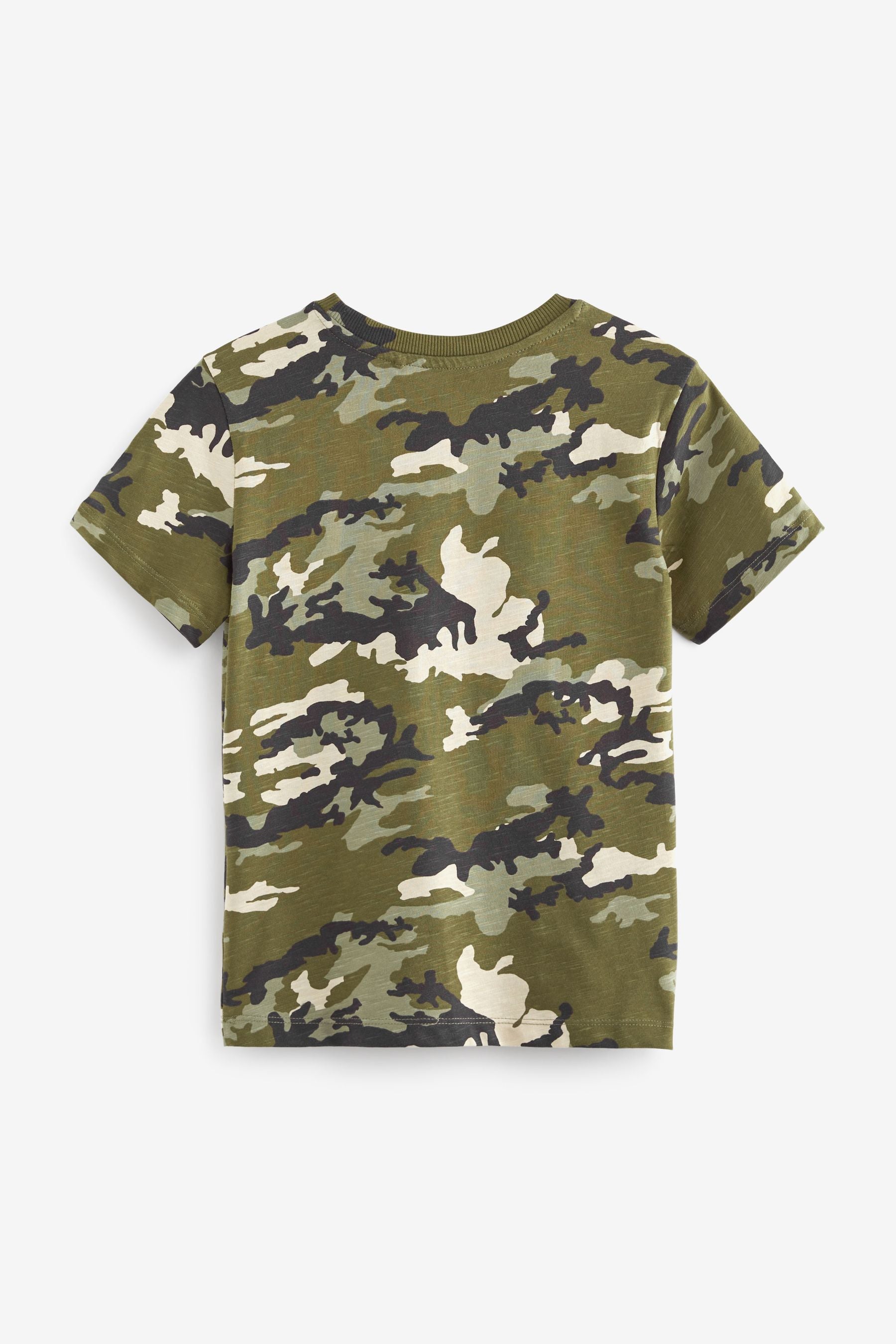 Khaki Green Camouflage T-Shirt (3-16yrs)