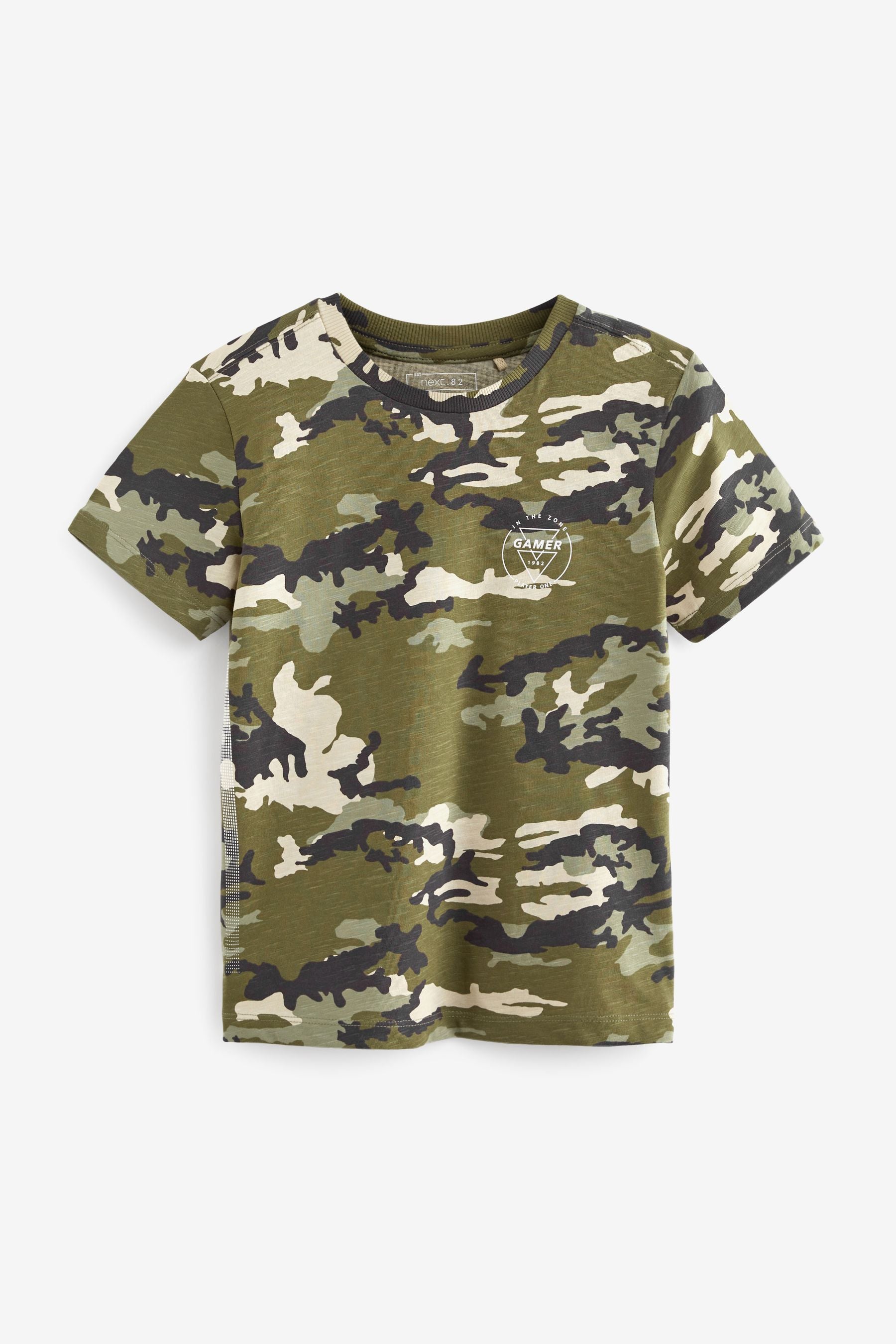 Khaki Green Camouflage T-Shirt (3-16yrs)