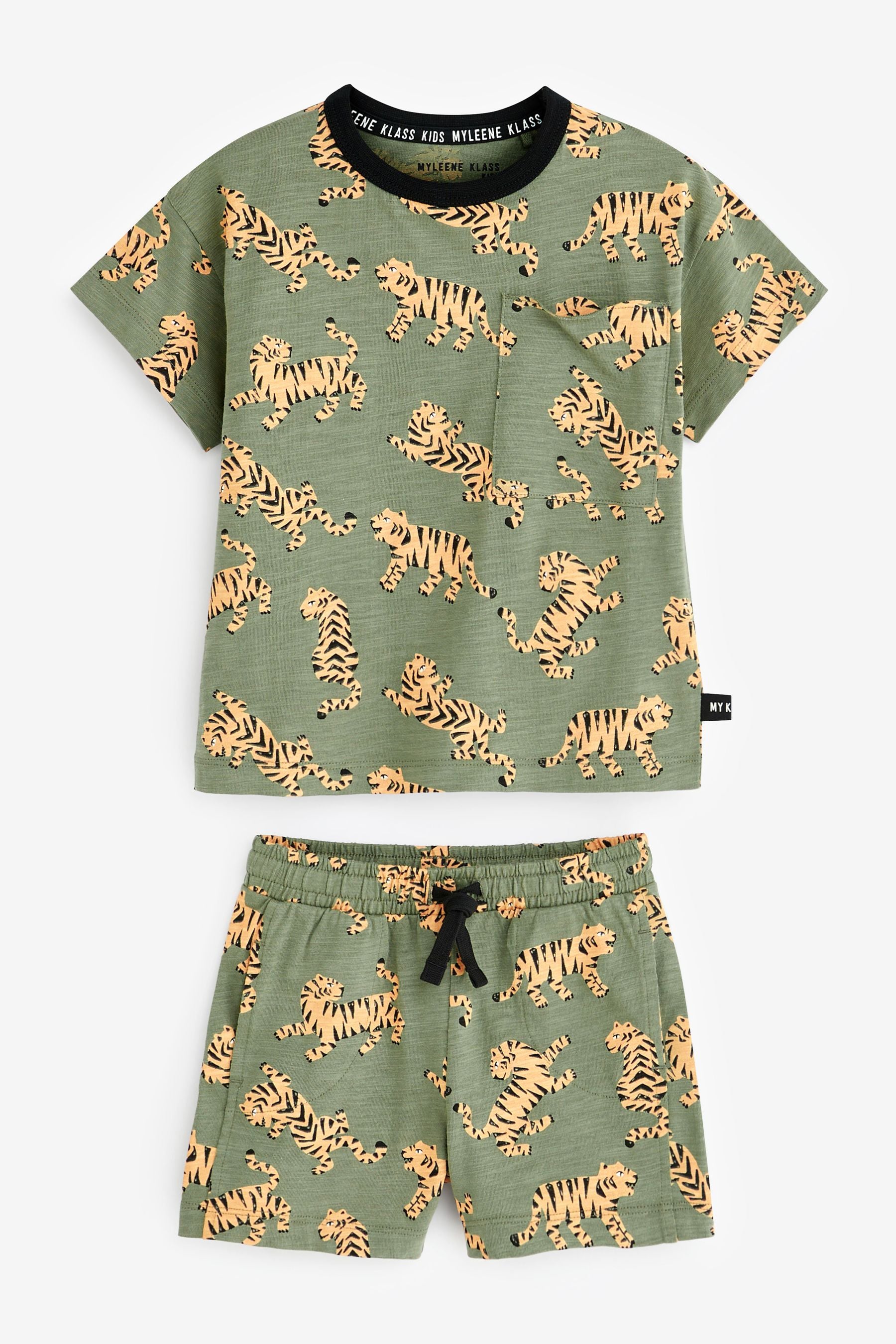 Green Myleene Klass Kids Top And Shorts Set