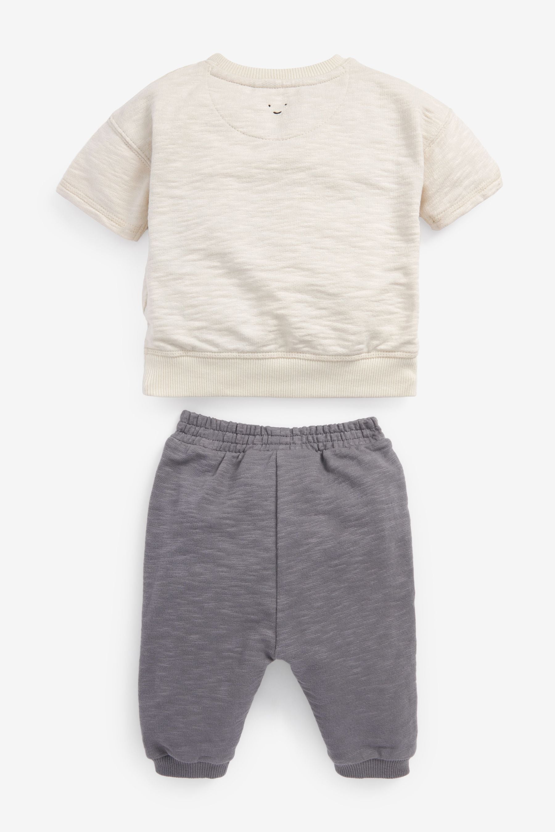 Beige Mint Velvet Cotton Jersey Jogger Set