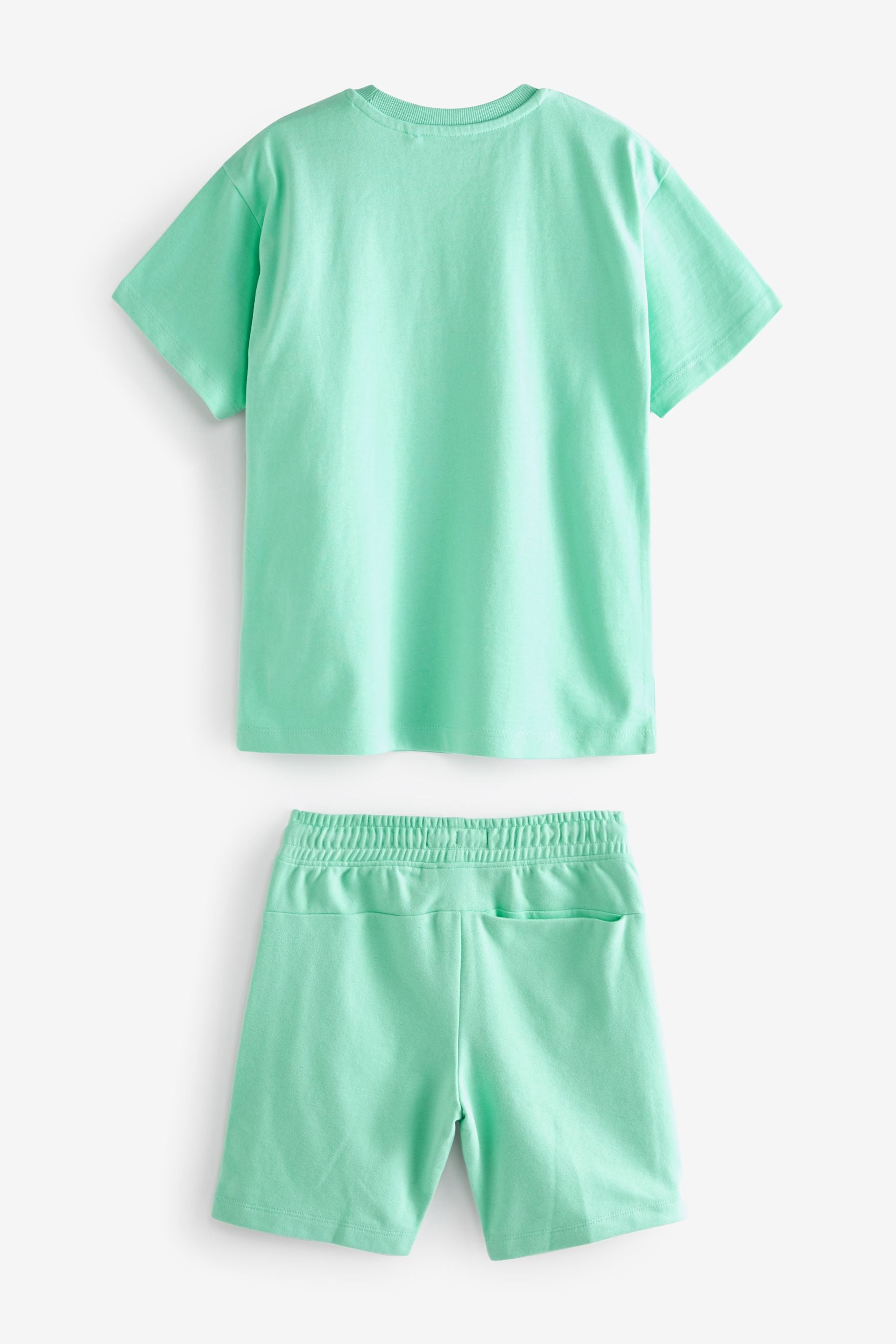 Mint Green T-Shirt And Shorts Set (3-16yrs)