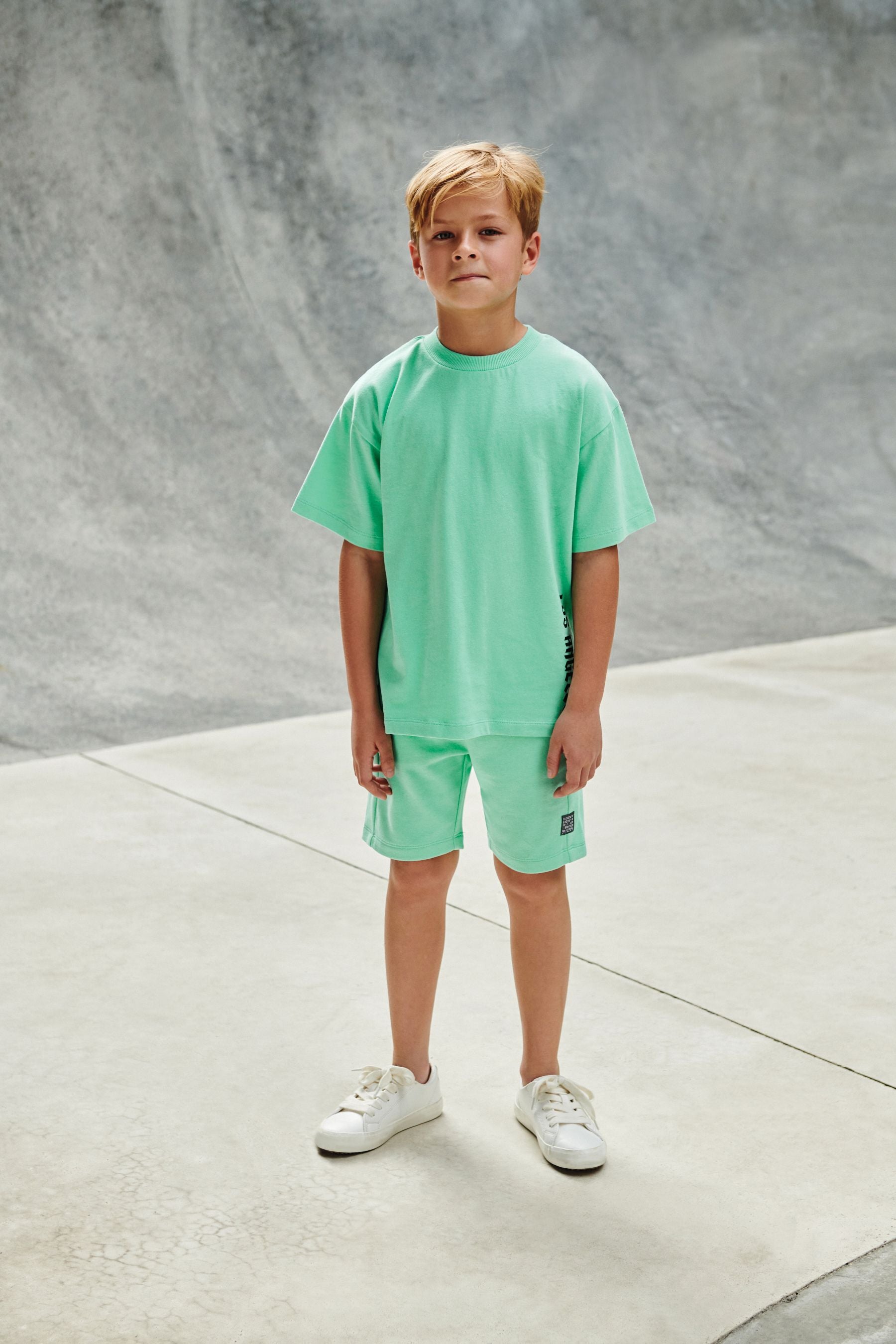 Mint Green T-Shirt And Shorts Set (3-16yrs)