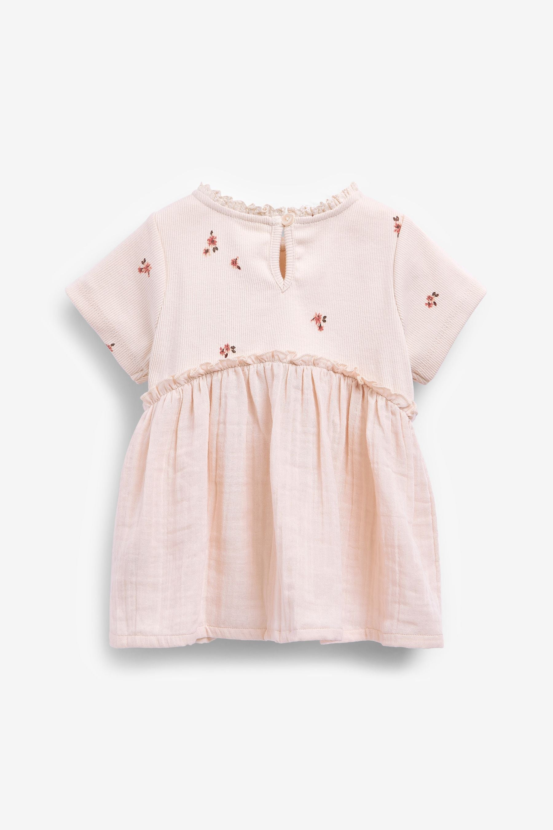 Pale Pink Ditsy Blouse (3mths-7yrs)