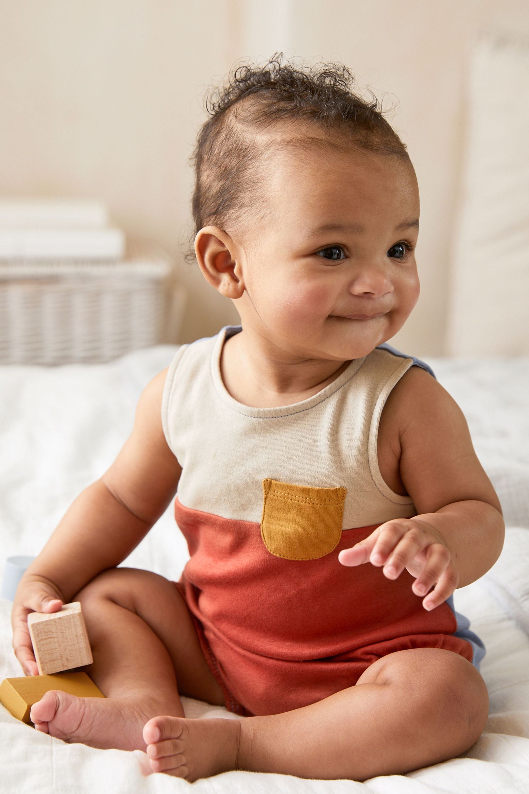 Retro 3 Pack Bubble Shape Bodysuits (0mths-3yrs)