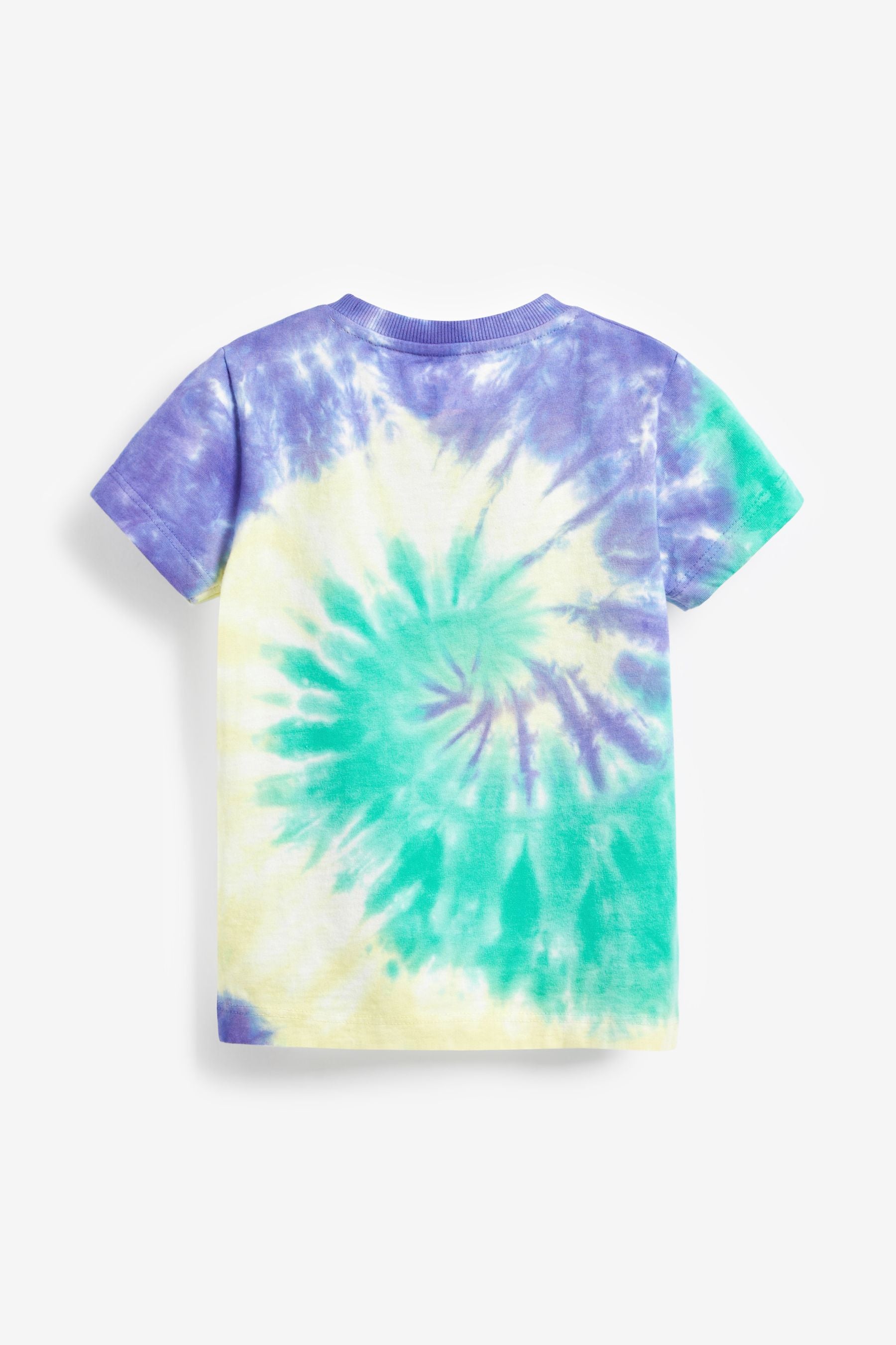 Purple/Green Tie Dye Short Sleeve T-Shirt (3mths-7yrs)