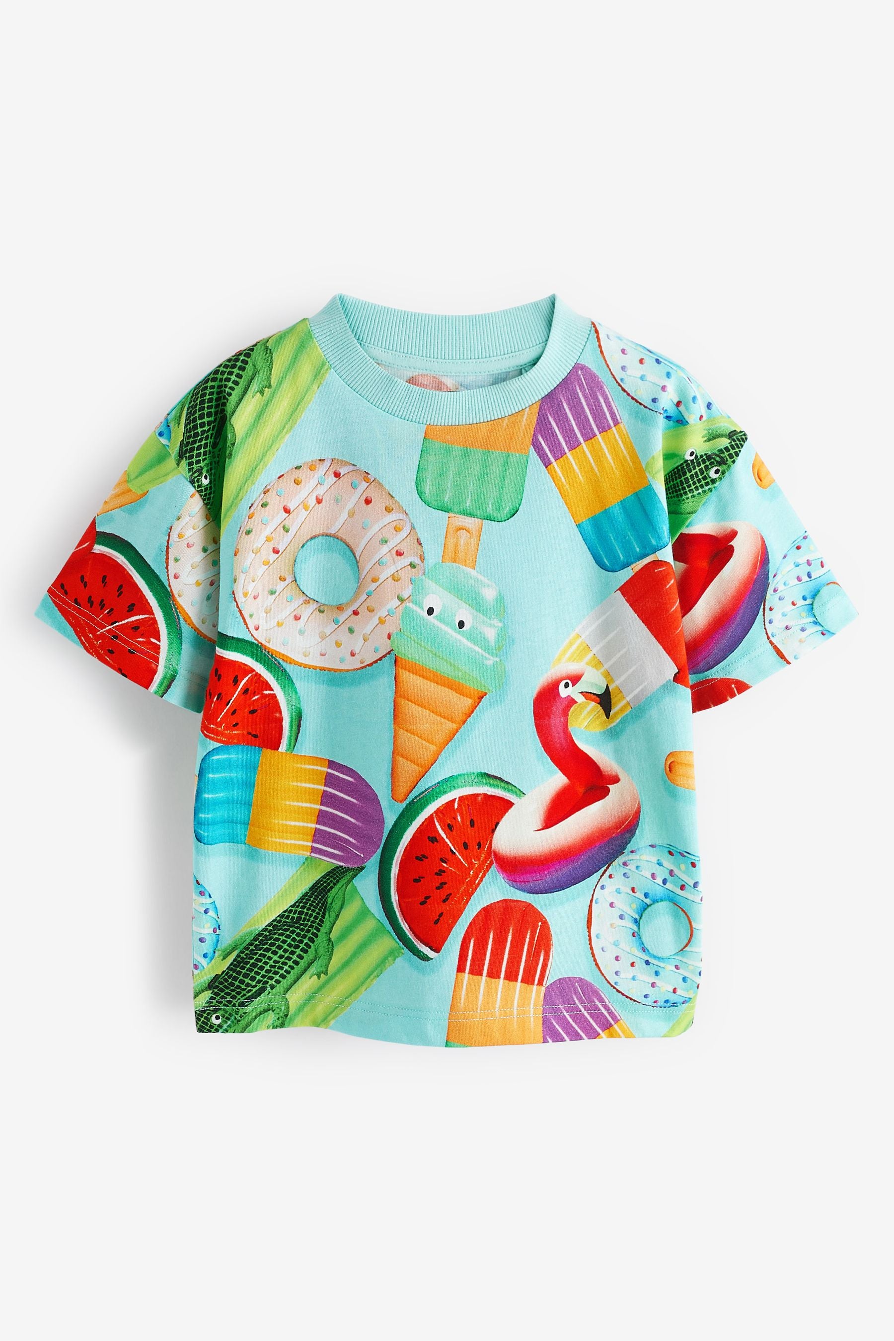 Multi Holiday All Over Print T-Shirt (3mths-7yrs)