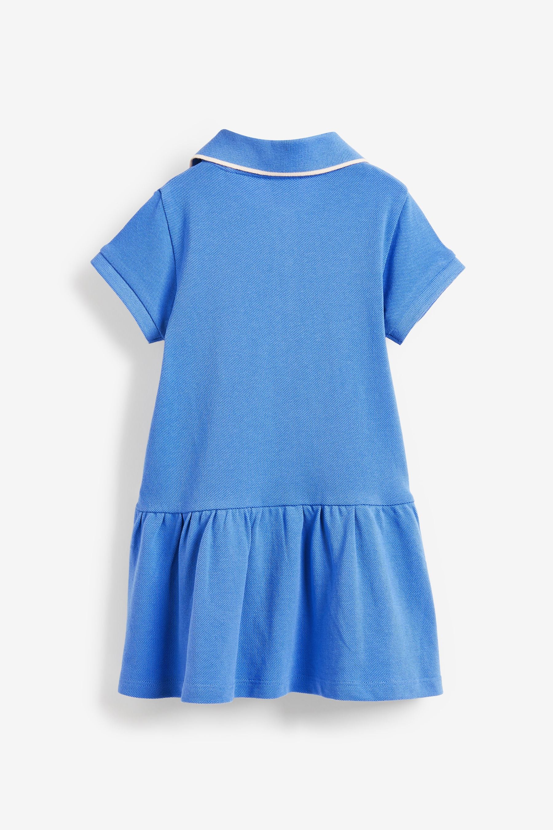 Bright Blue Pique Polo Dress (3mths-7yrs)