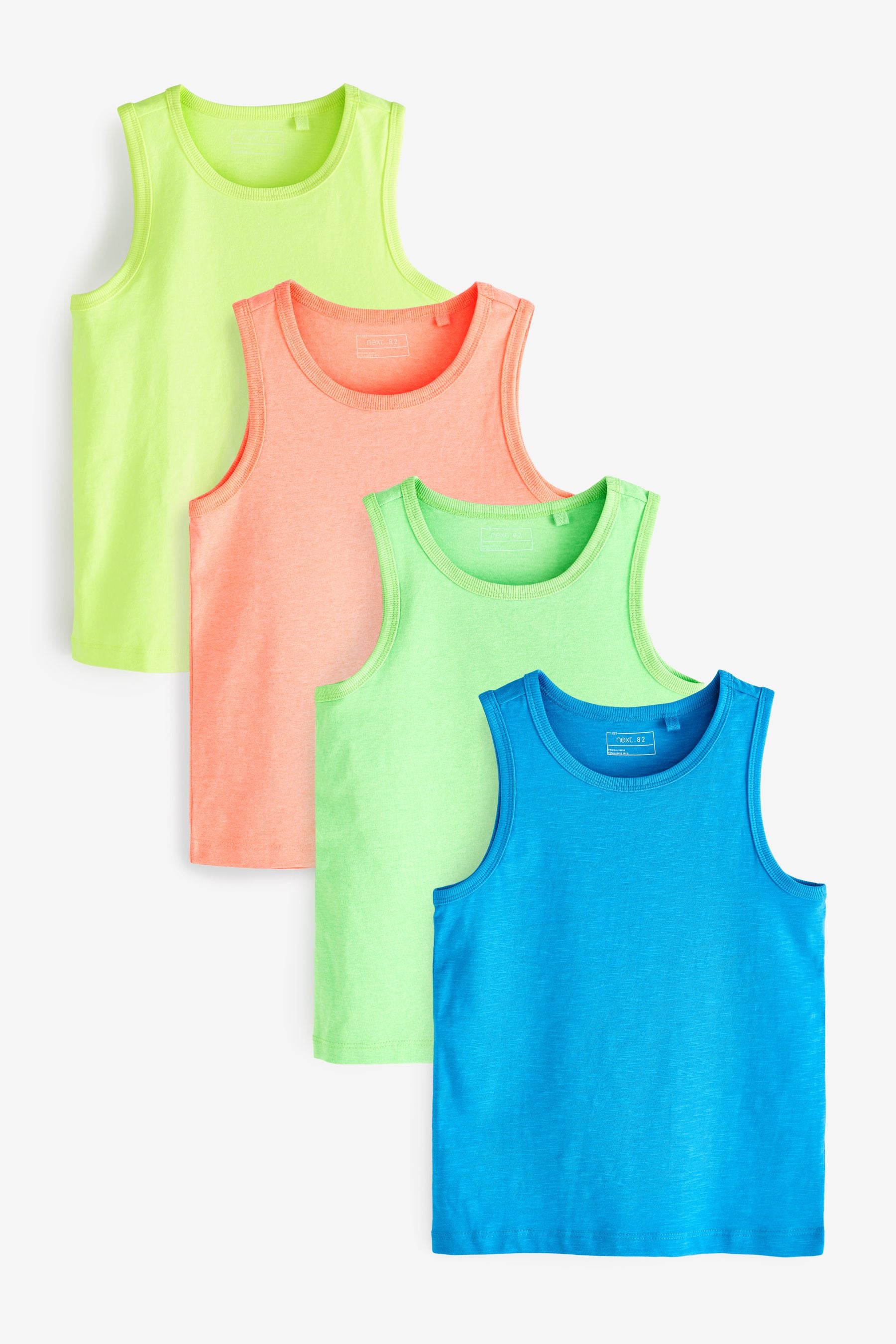 Fluro 4 Pack Vests (3-16yrs)