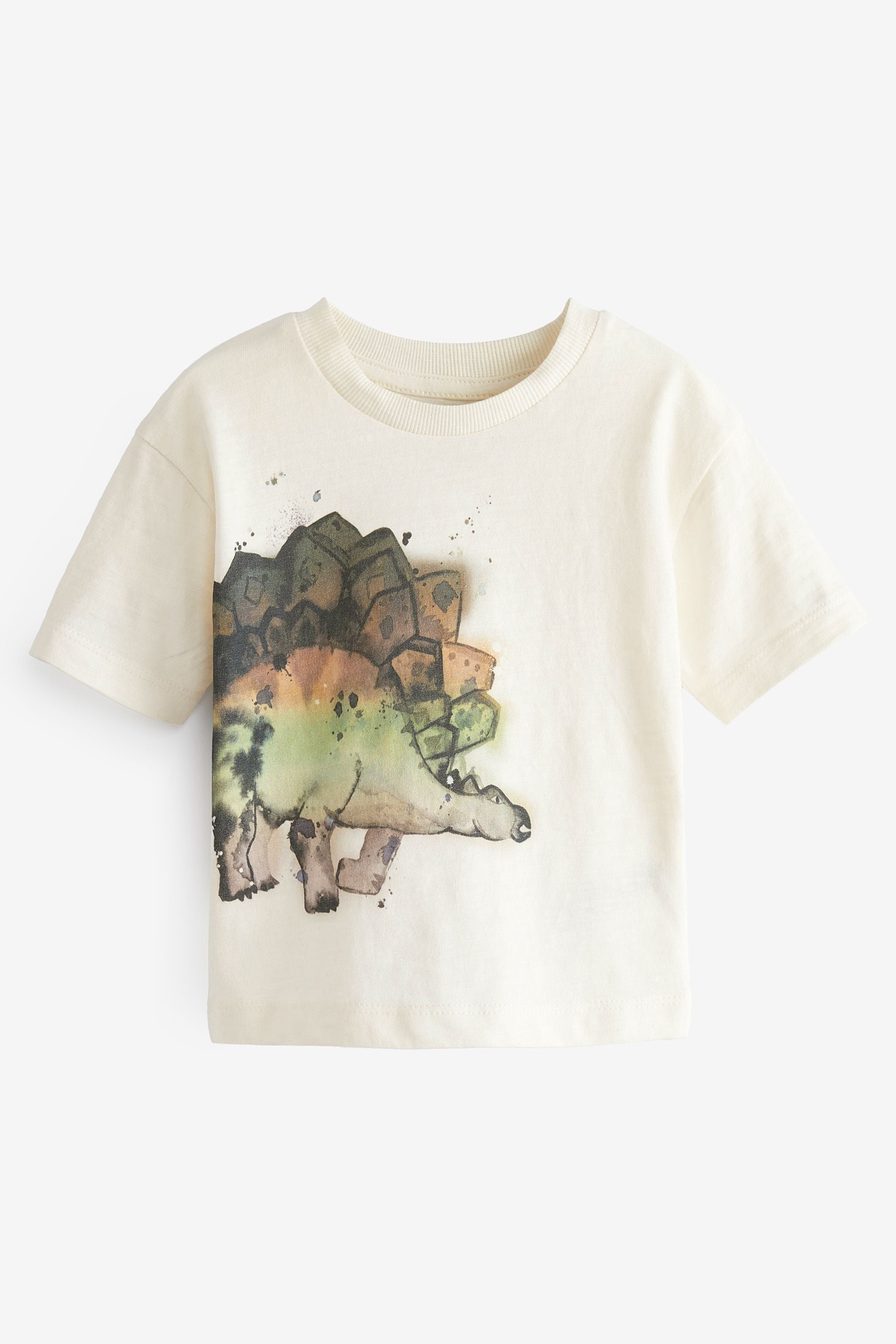 Watercolour Dino Short Sleeve Character T-Shirt (3mths-7yrs)