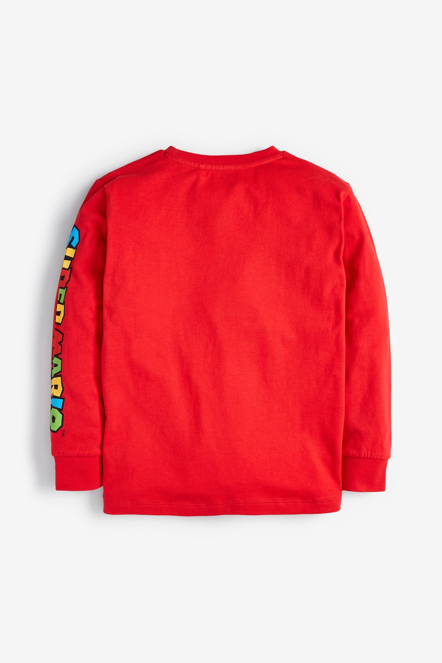 Red Mario and Yoshi Gaming License Long Sleeve T-Shirt (3-16yrs)