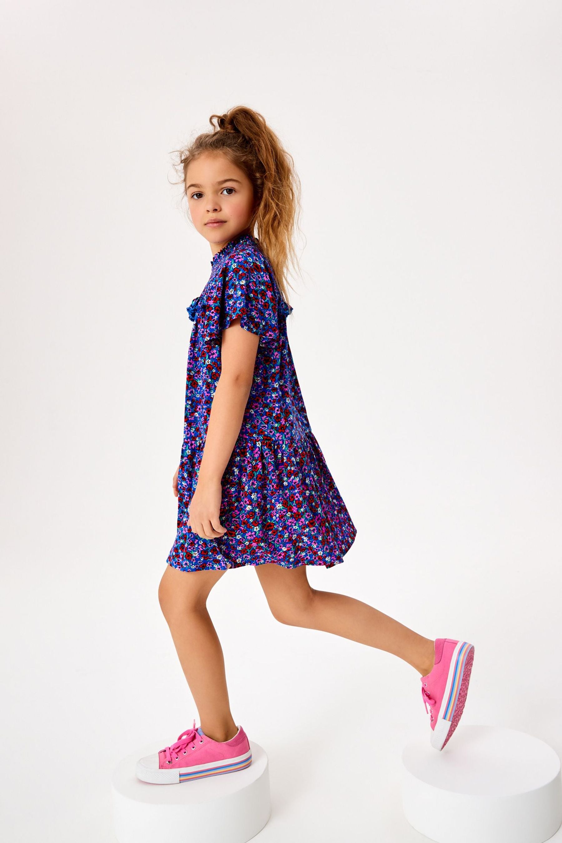 Blue Angel Sleeve Dress (3-16yrs)