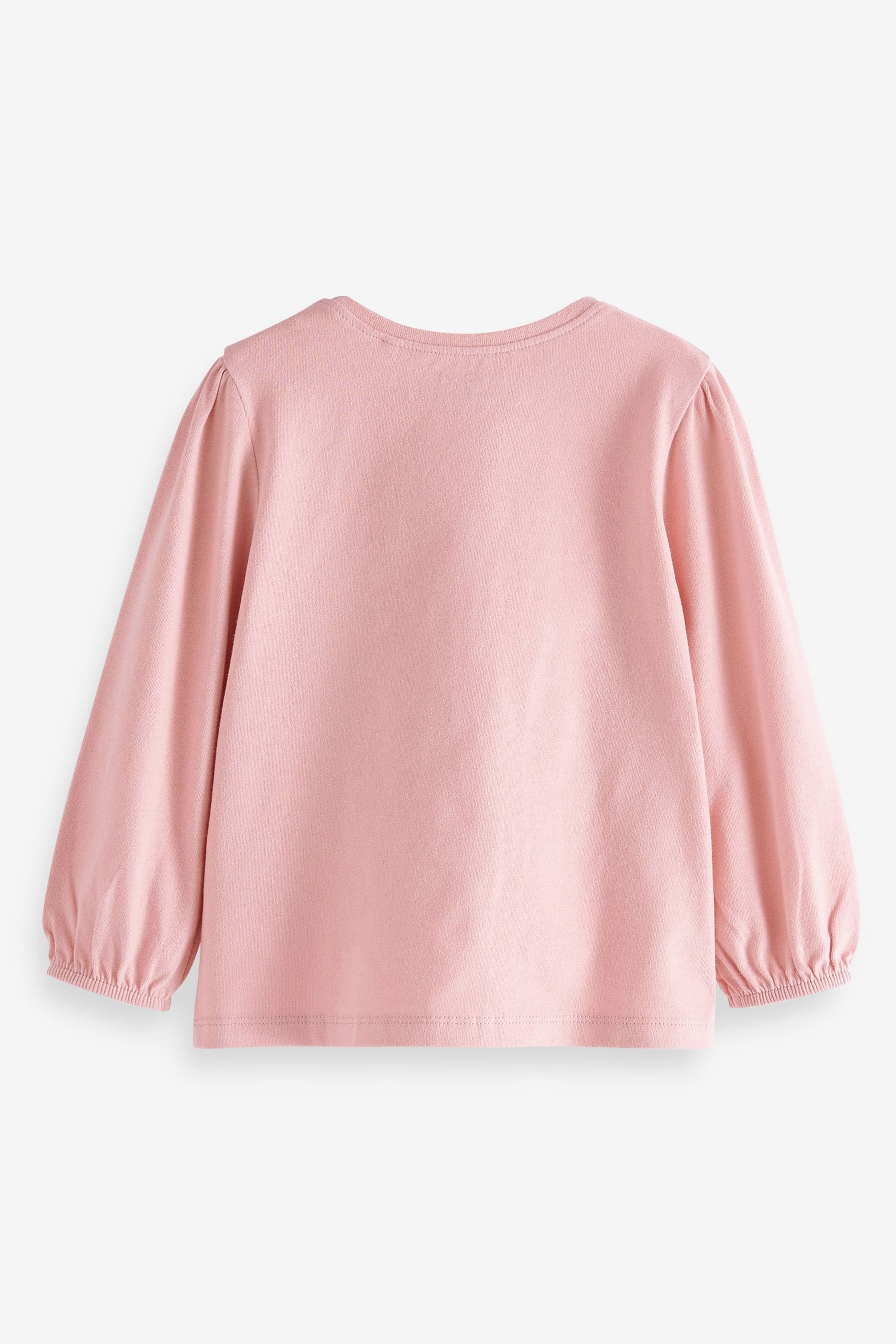 Pink Heart Sequin Long Sleeve T-Shirt (3mths-7yrs)